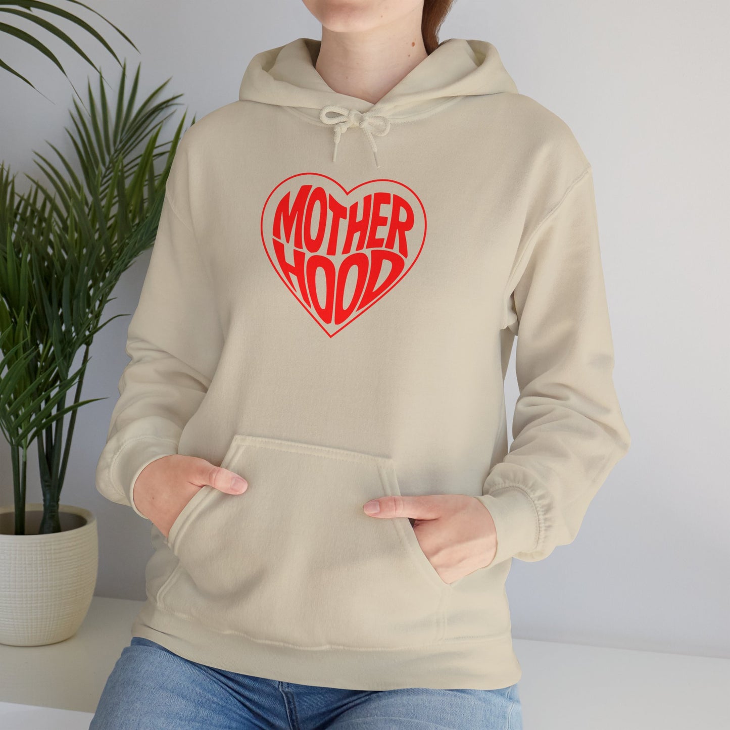 Motherhood Heart Hoodie – Cozy Love for Moms