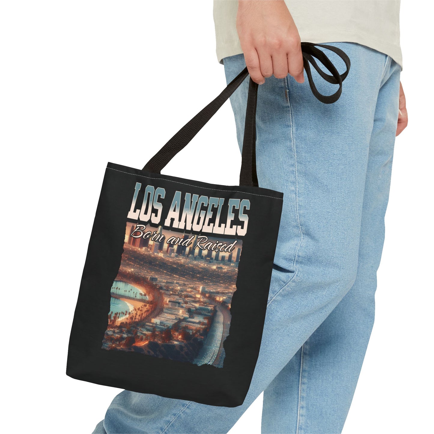 Los Angeles Born and Raised Tote Bag