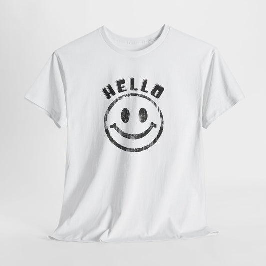 Hello Smiley Vintage Graphic Tee