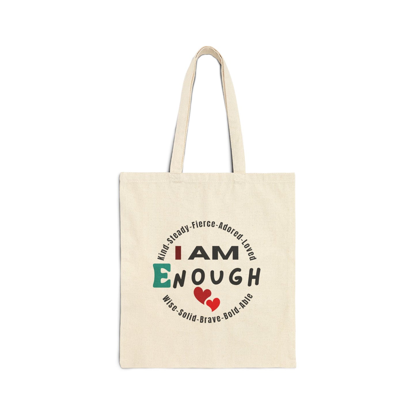 I Am Enough Inspirational Affirmation Premium Canvas Tote
