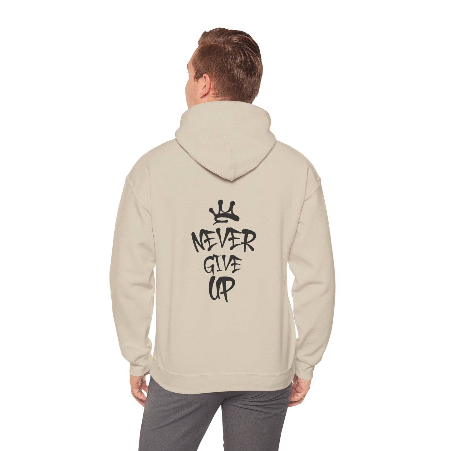Never Give Up Motivational Hoodie
