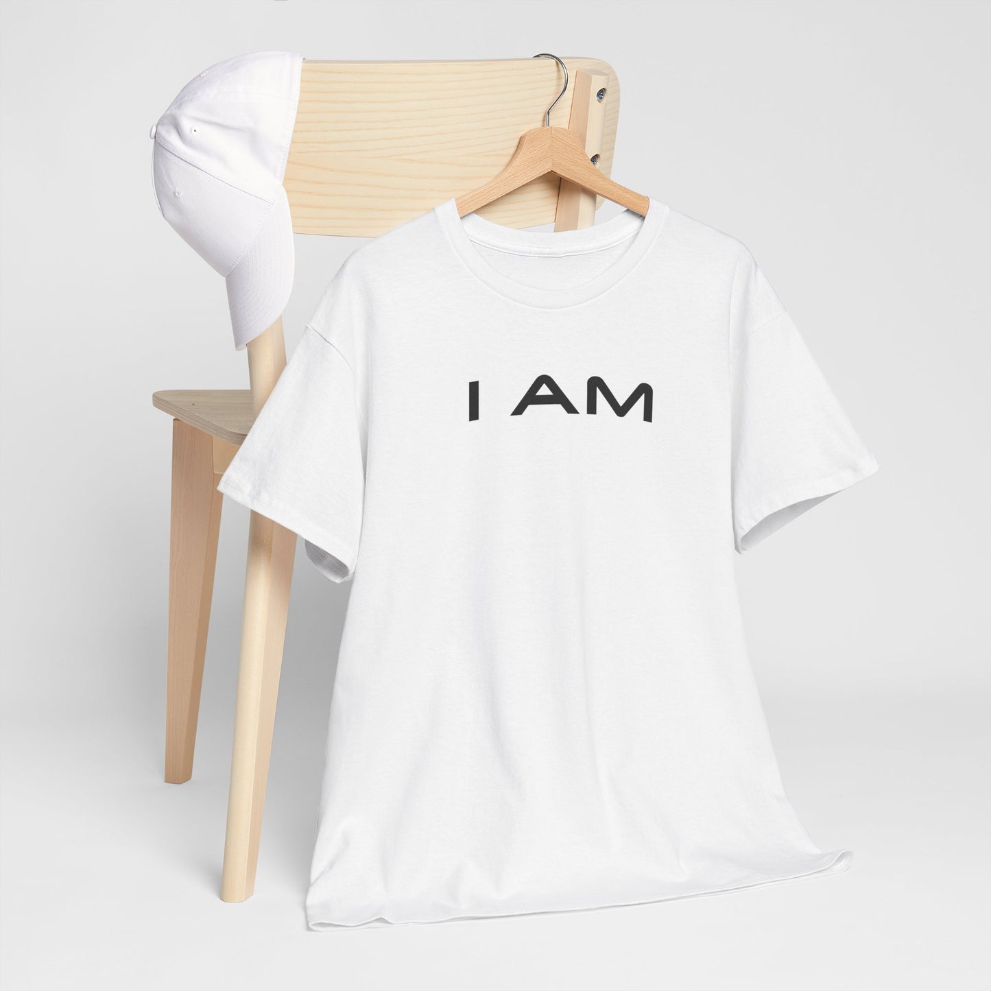 I AM Unisex Heavy Cotton Tee - Inspirational Graphic T-Shirt