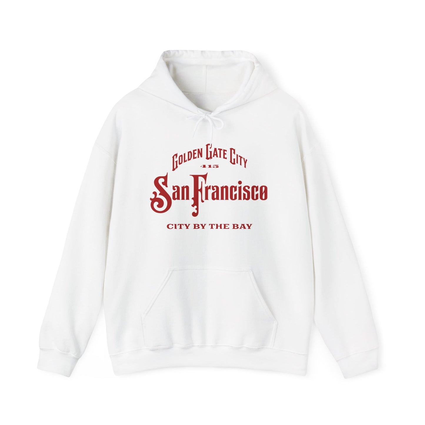 San Francisco City by the Bay Vintage Script Hoodie