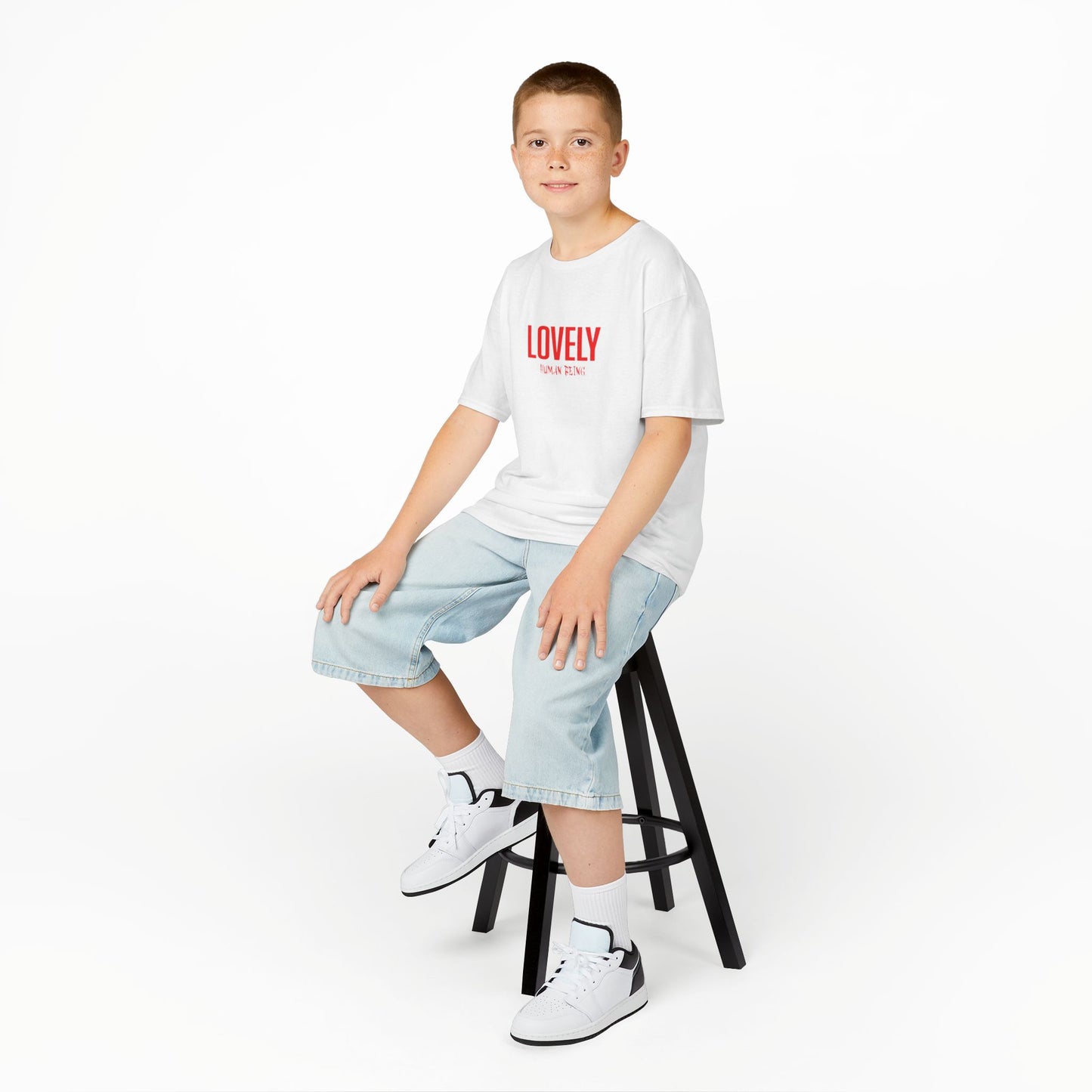 Lovely Human Being Kids Tee – Cute & Positive