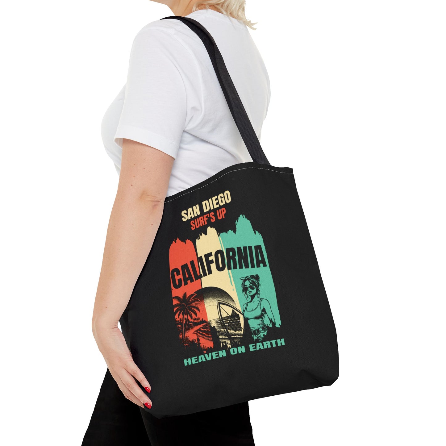 Surf's Up San Diego, California Tote Bag