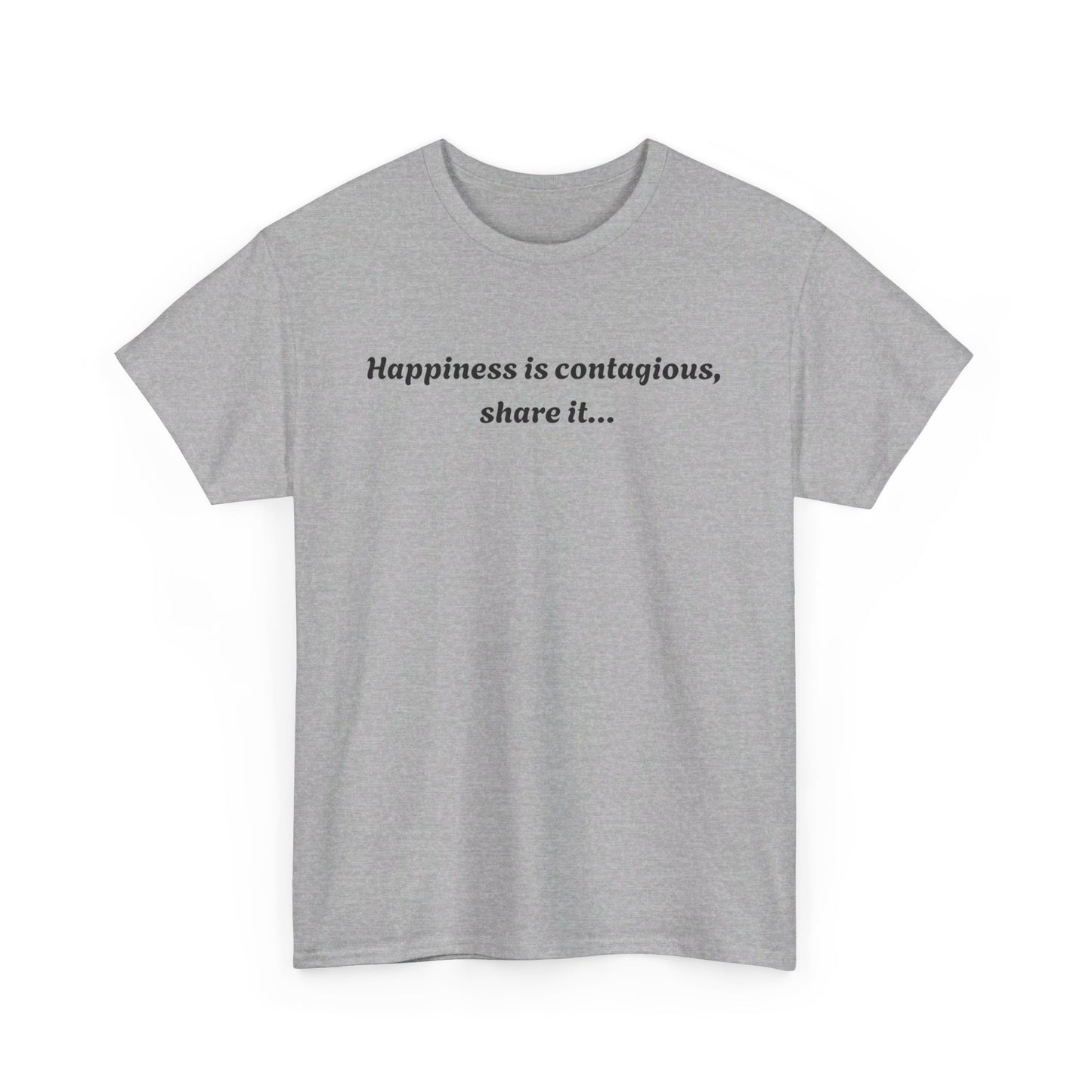 Happiness is contagious Unisex Heavy Cotton Tee