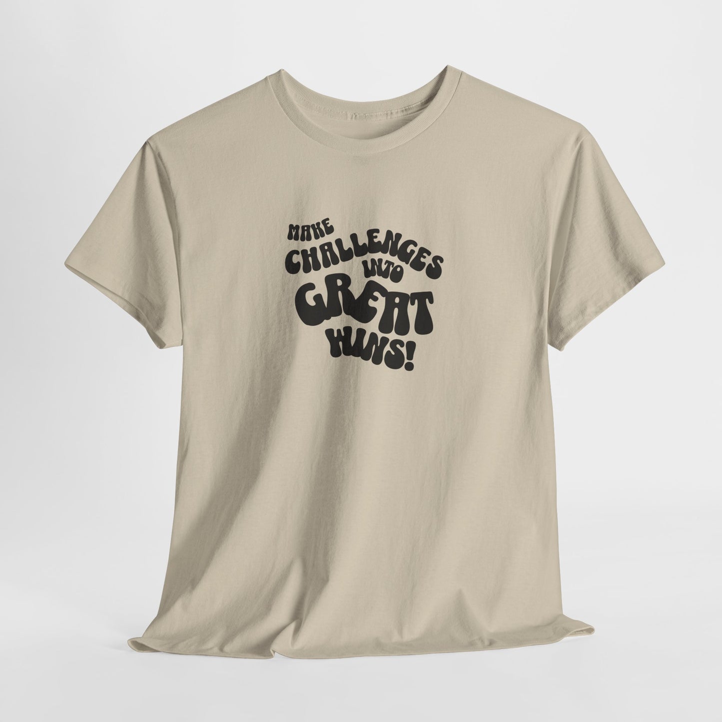 Challenge Accepted: Motivational Unisex Cotton Tee