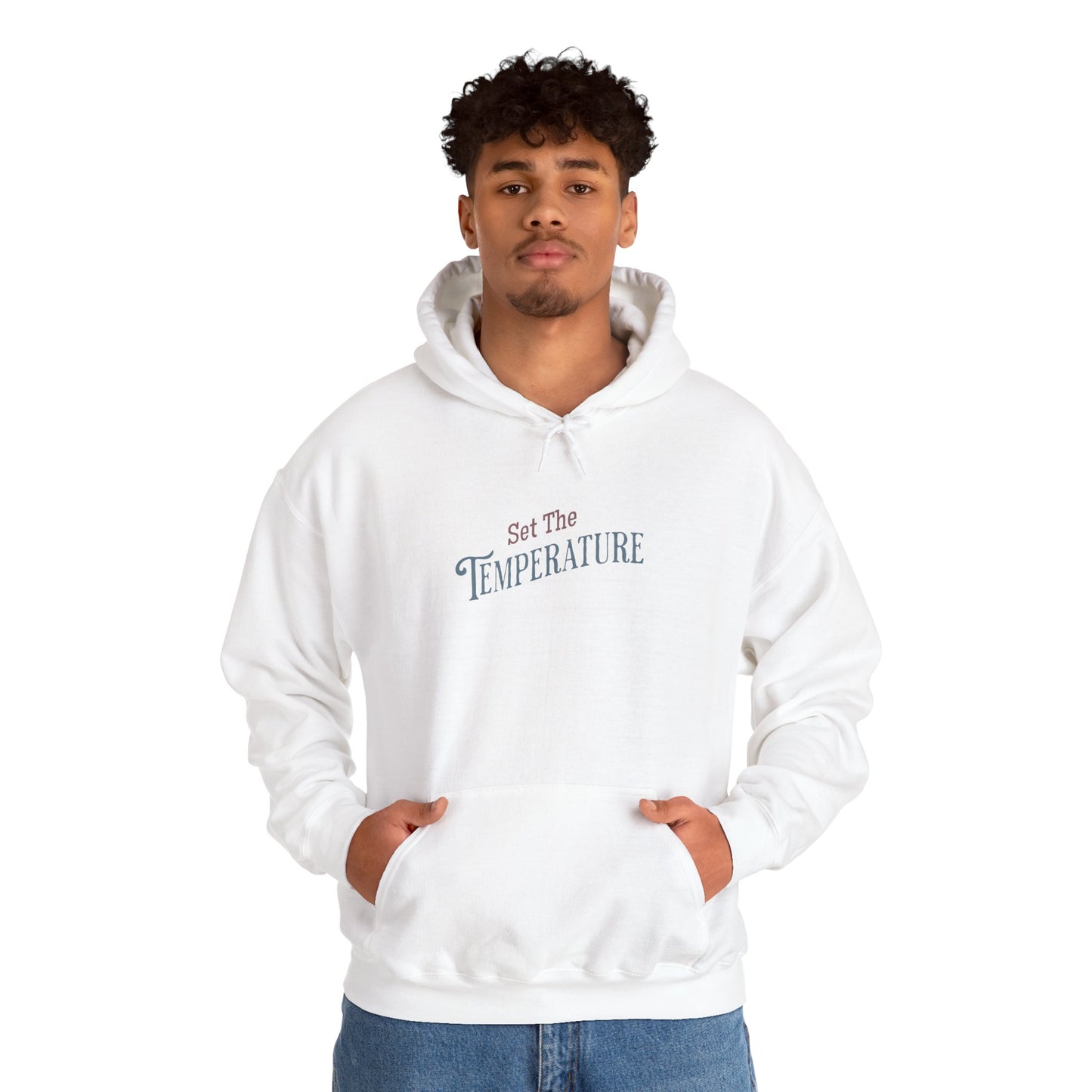 Cozy Set The Temperature Hoodie – Unisex Warm Sweatshirt, Winter Fashion Gift, Casual Everyday Wear