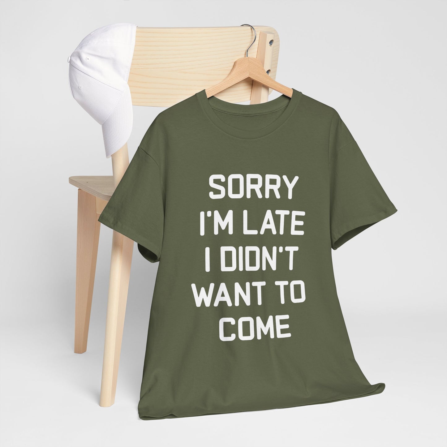 The Honest Introvert: Sorry I’m Late Sarcastic Graphic Tee