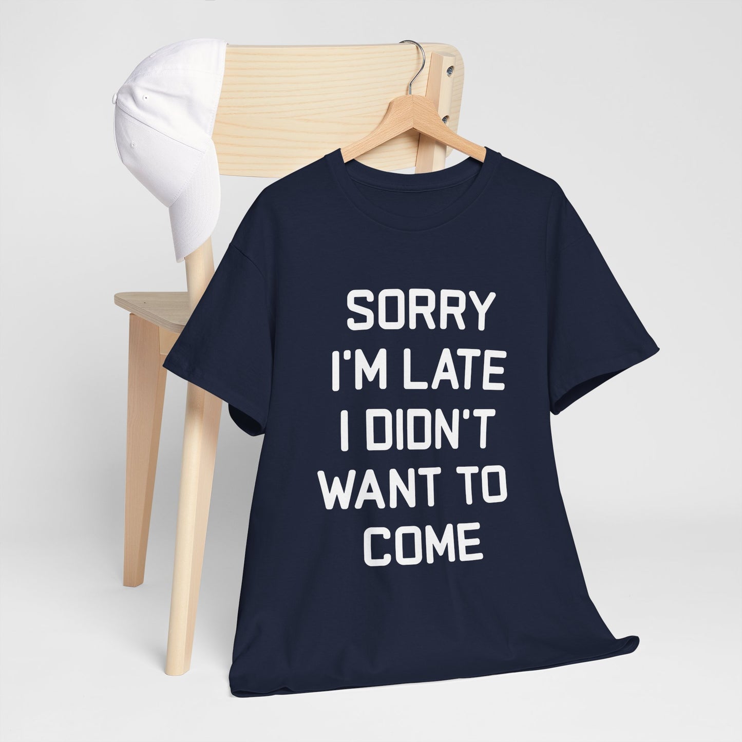 The Honest Introvert: Sorry I’m Late Sarcastic Graphic Tee