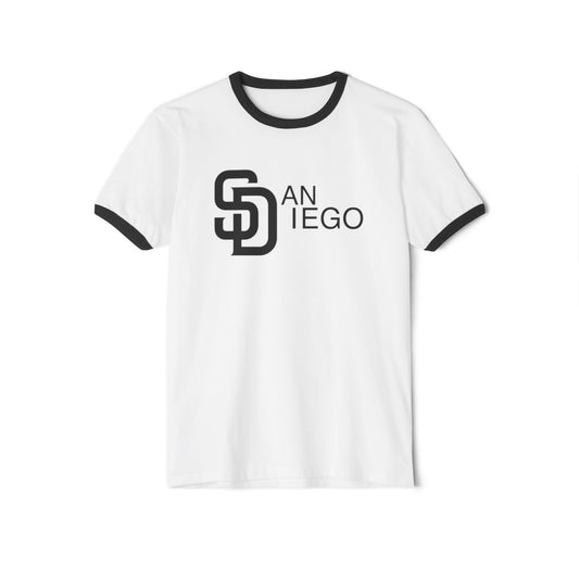 Classic California: San Diego SD Logo Premium Ringer Tee