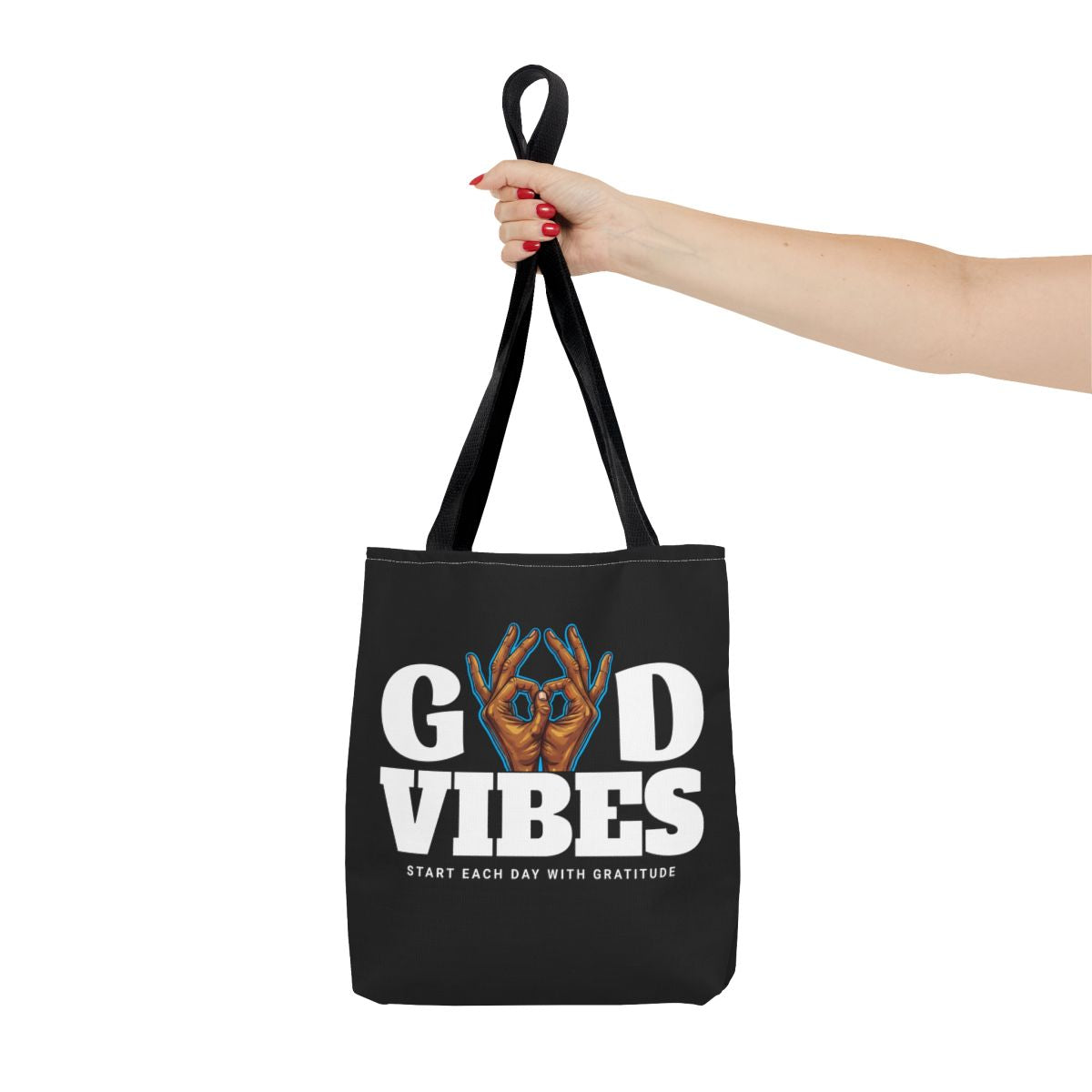 Radiate Positivity: Start Each Day With Gratitude Premium Canvas Tote