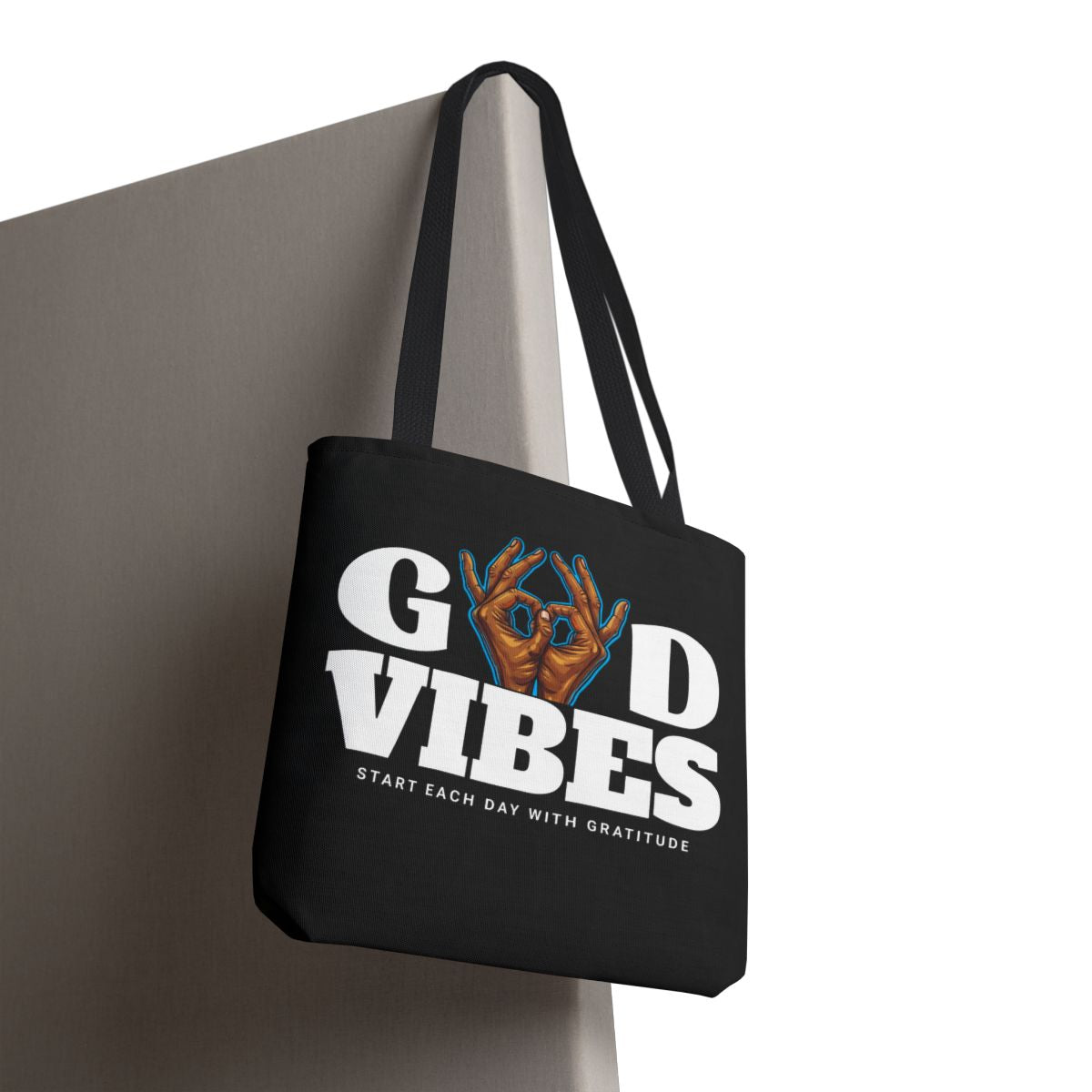 Radiate Positivity: Start Each Day With Gratitude Premium Canvas Tote
