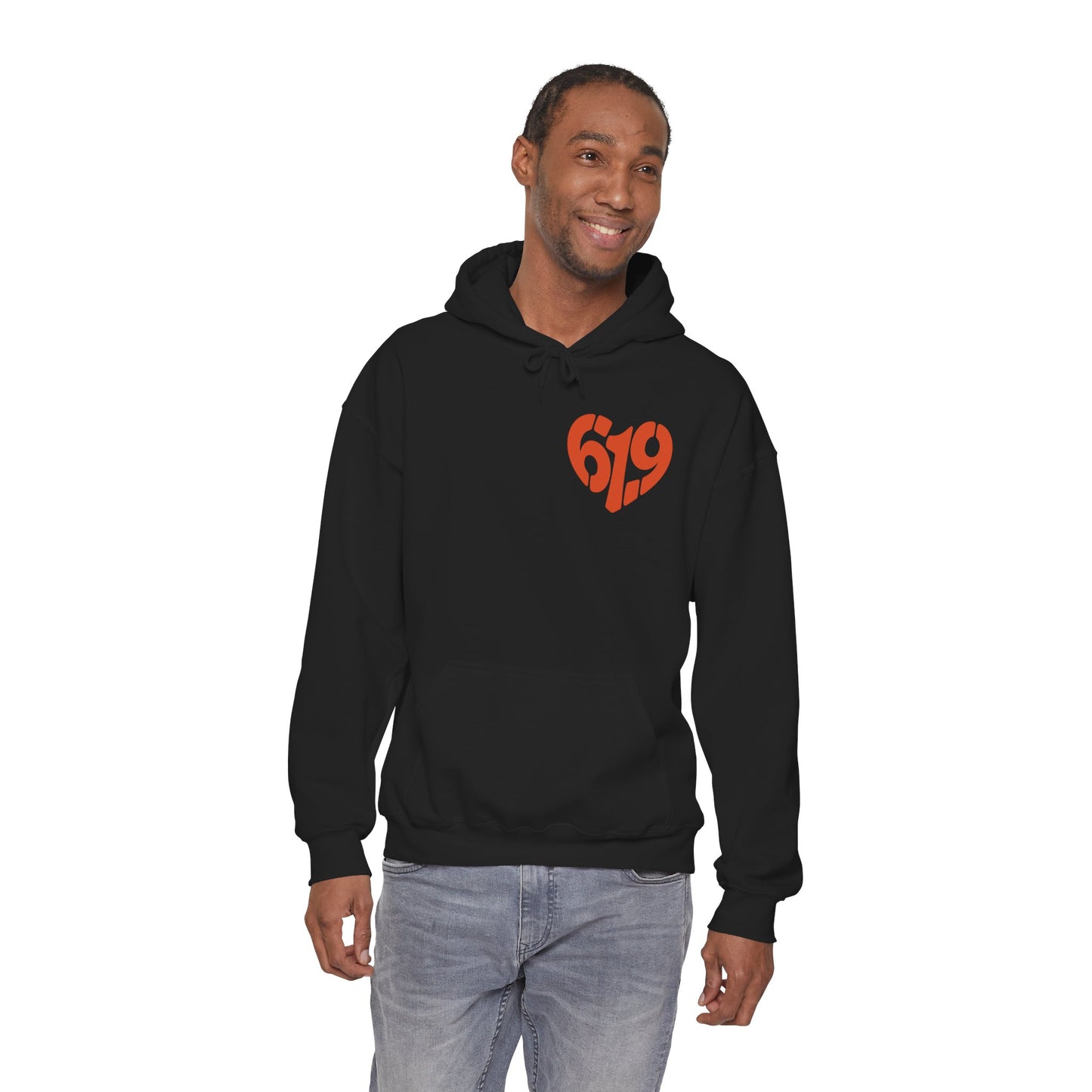 619 Heart San Diego Area Code Premium Hoodie