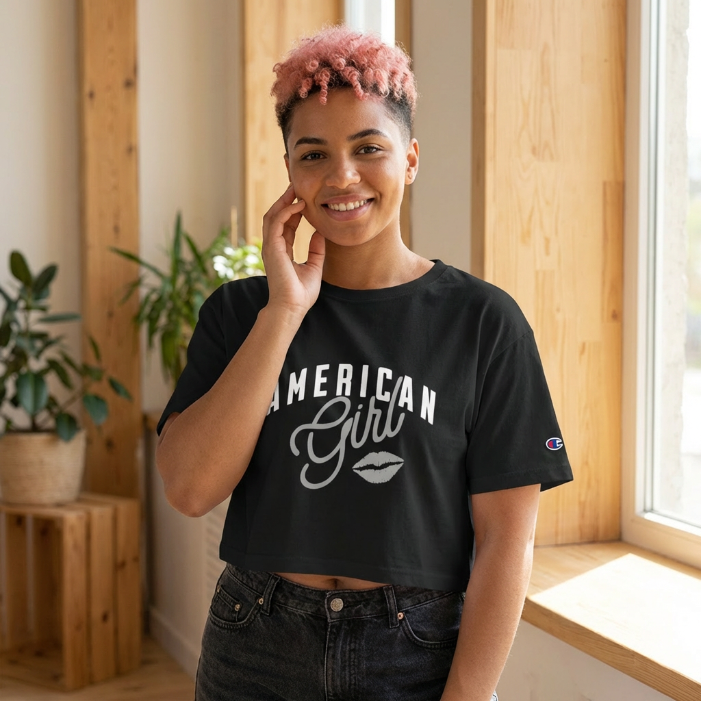 Champion American Woman Heritage Cropped Tee