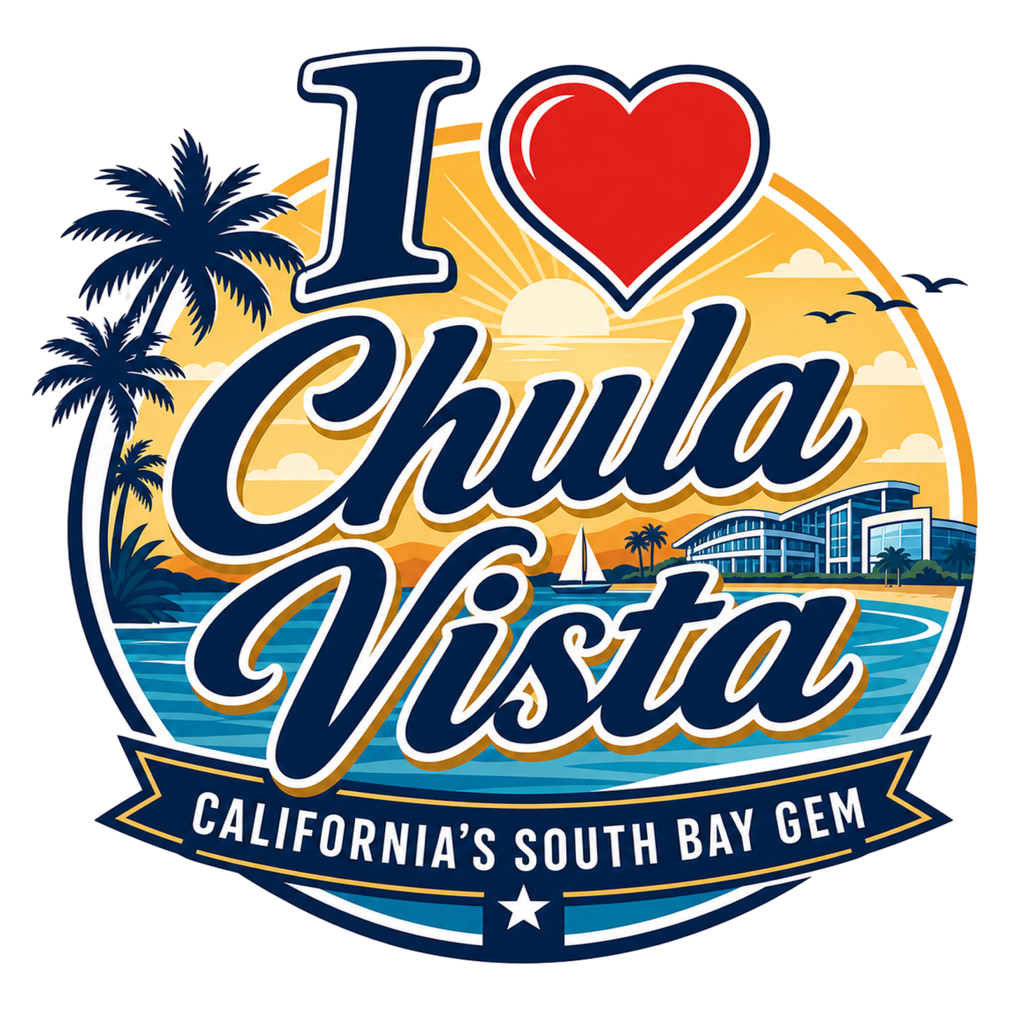 I  Chula Vista 20oz Travel Tumbler — California South Bay Stainless Steel Cup
