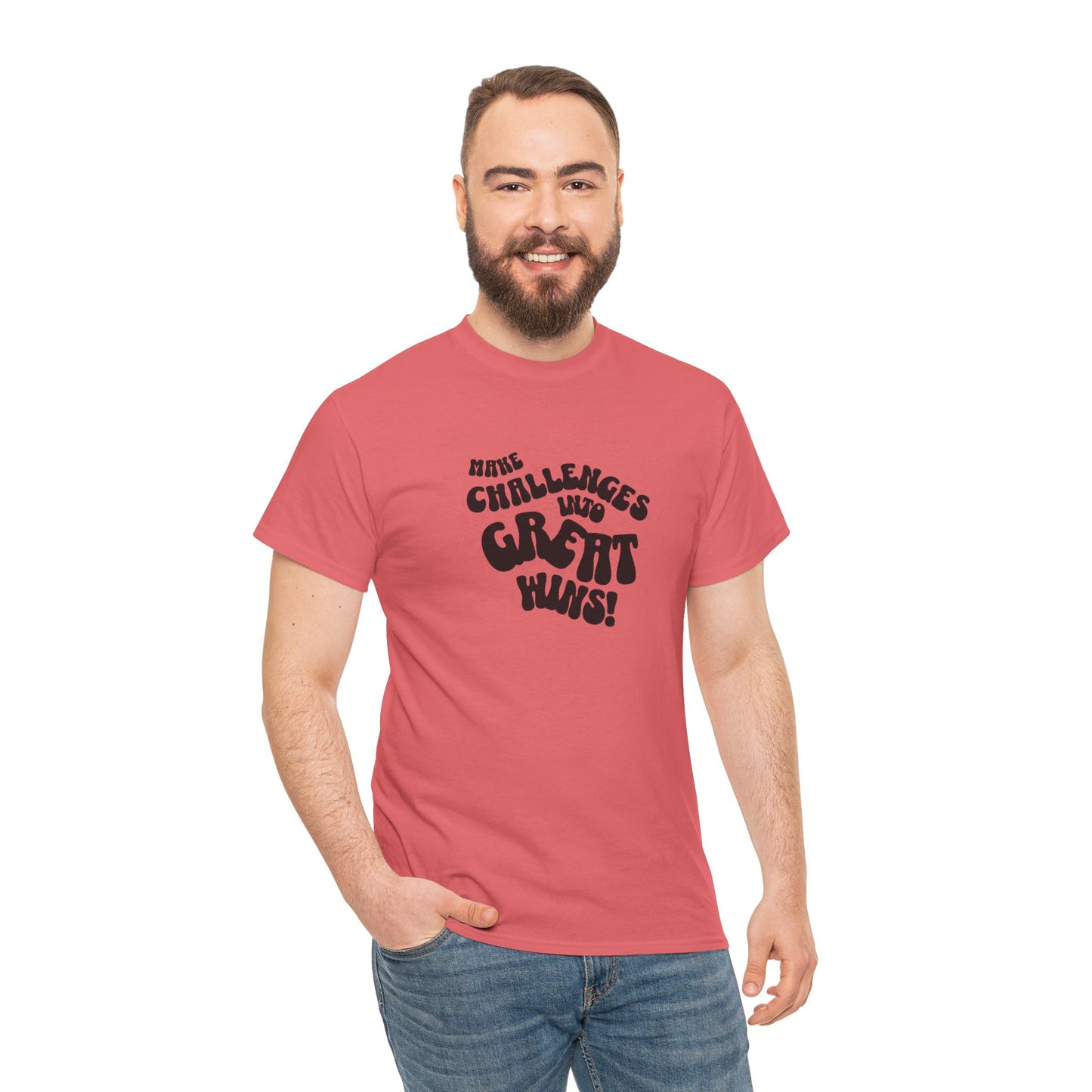 Challenge Accepted: Motivational Unisex Cotton Tee