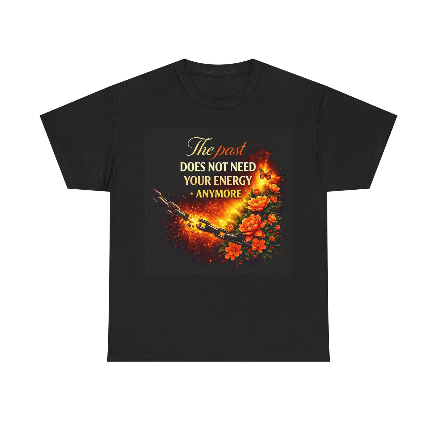 Burn Bright: Floral Fire Premium Motivational Tee