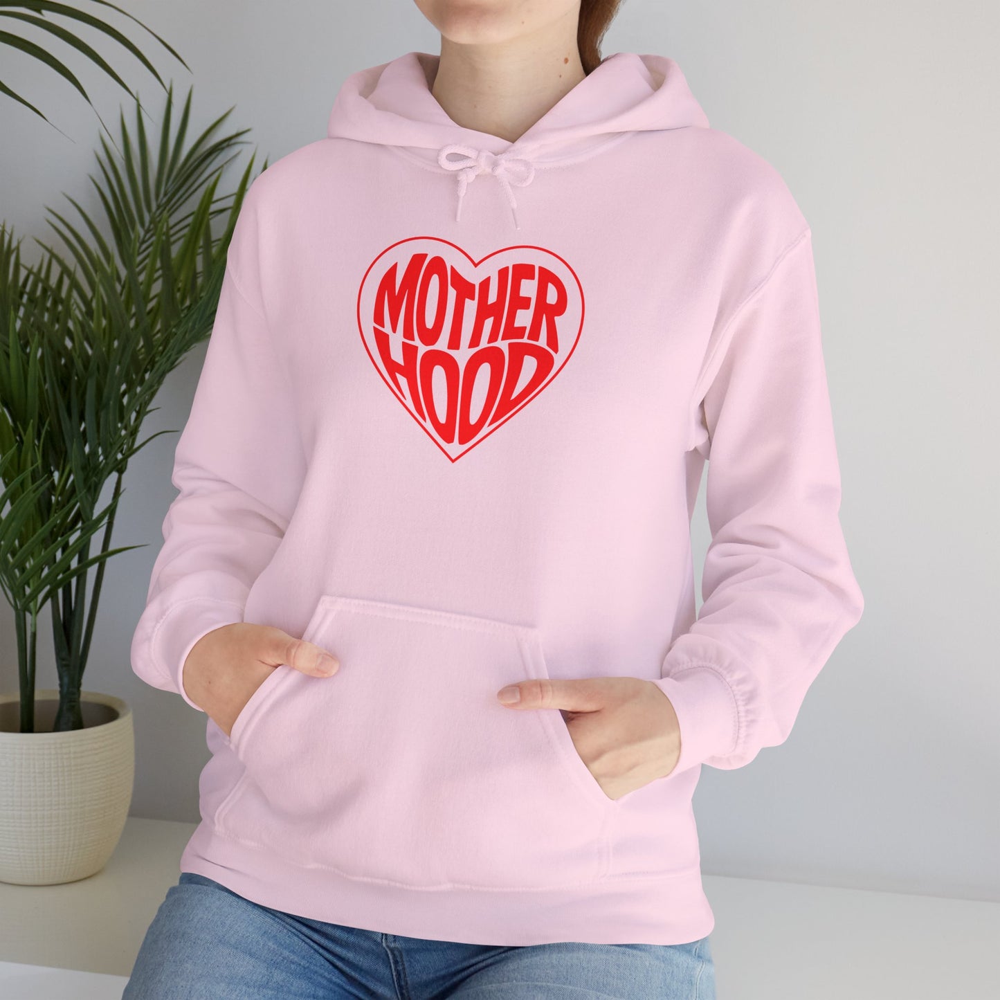 Motherhood Heart Hoodie – Cozy Love for Moms