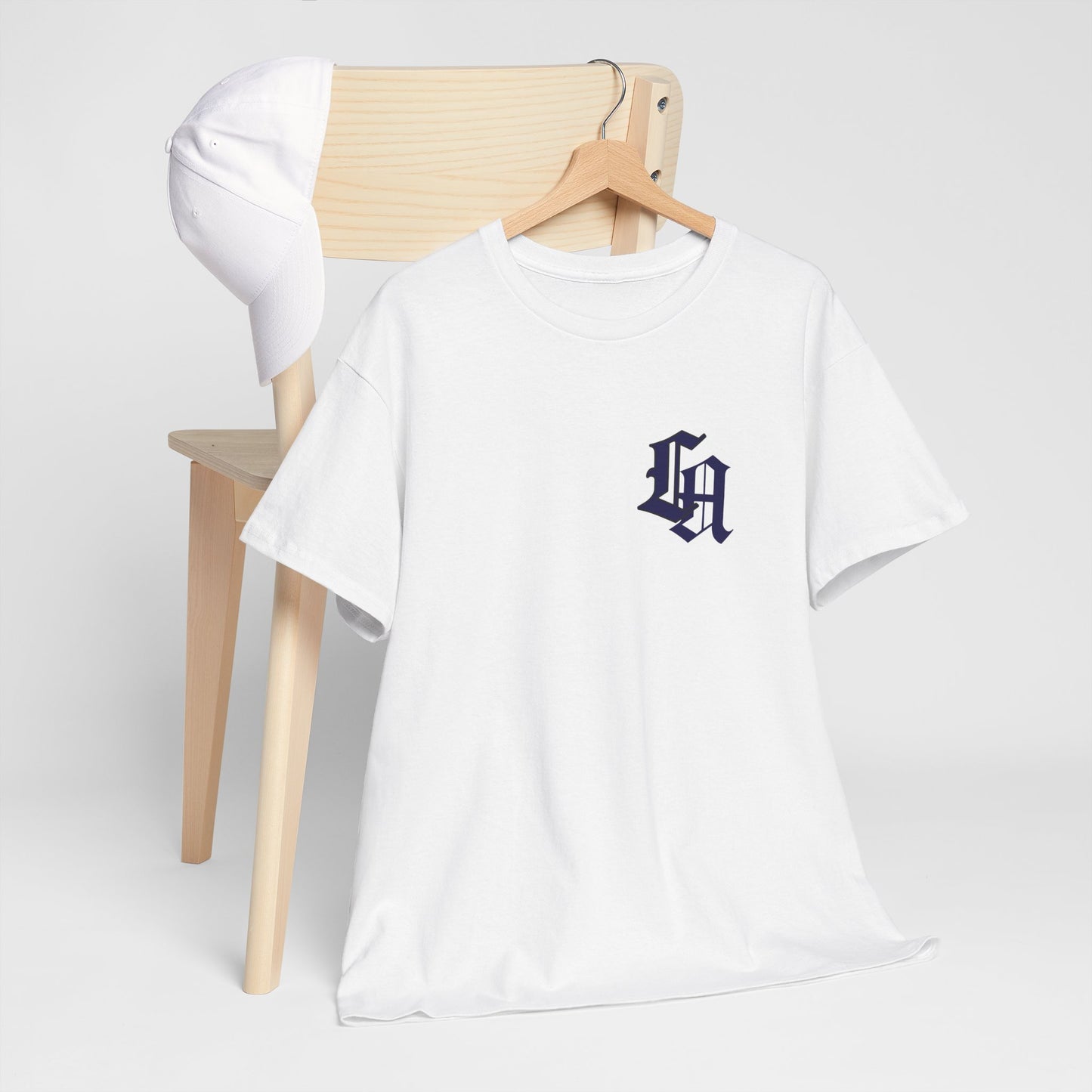 Gothic LA Minimalist Chest Tee: Premium Urban Streetwear