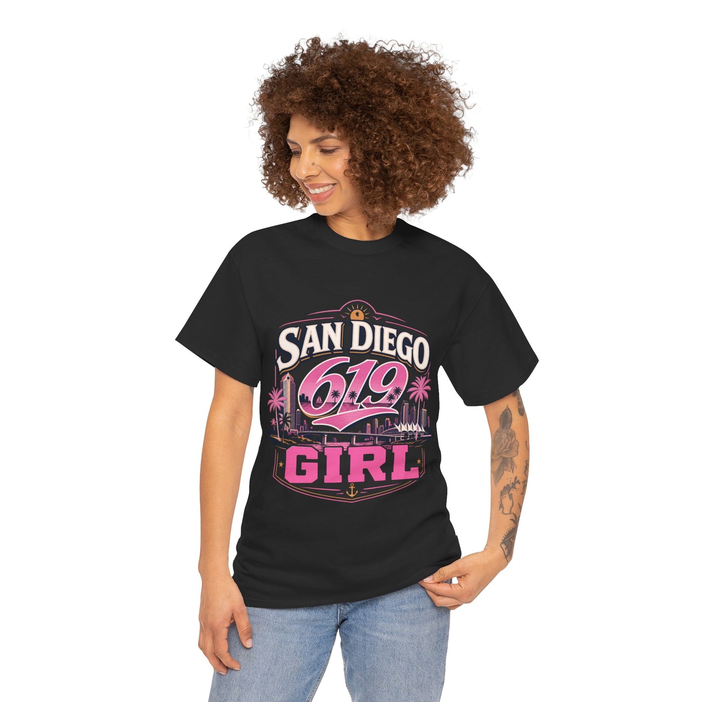 San Diego 619 Girl Retro Tee