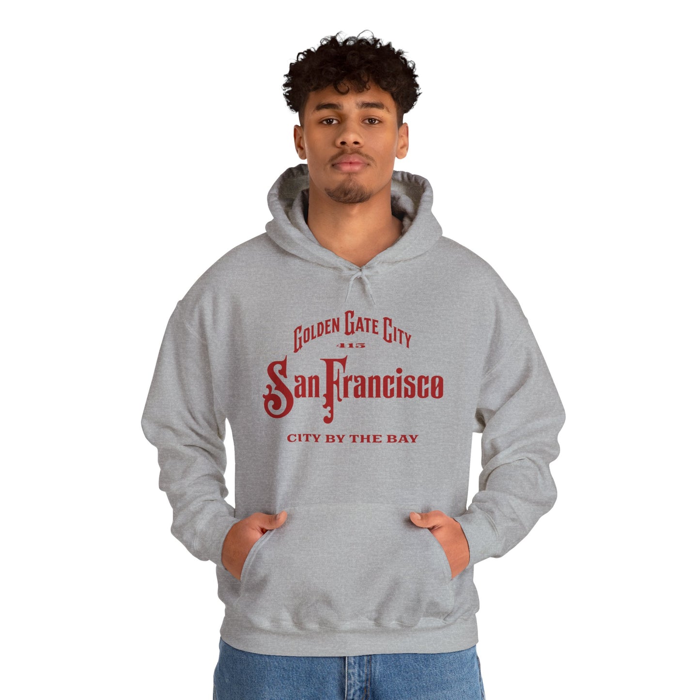 San Francisco City by the Bay Vintage Script Hoodie
