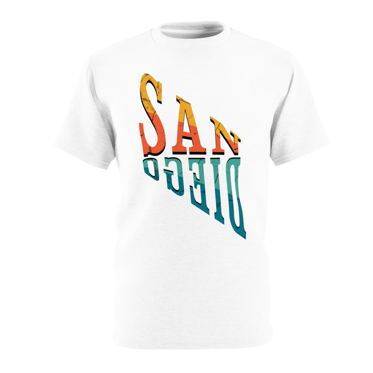 San Diego Slanted Unisex Cut & Sew Tee (AOP)