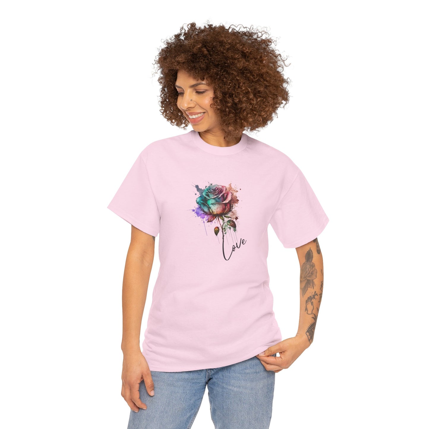 Rose Unisex Heavy Cotton Tee