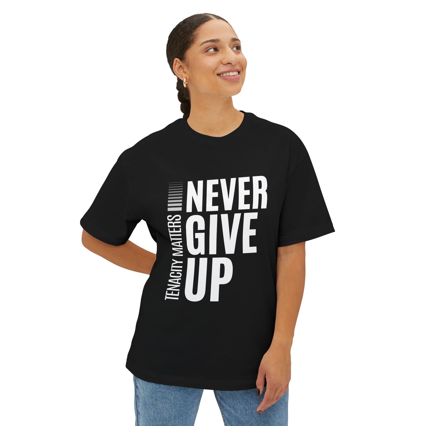 Relentless Spirit: Never Give Up (Tenacity Matters) Premium Boxy Tee
