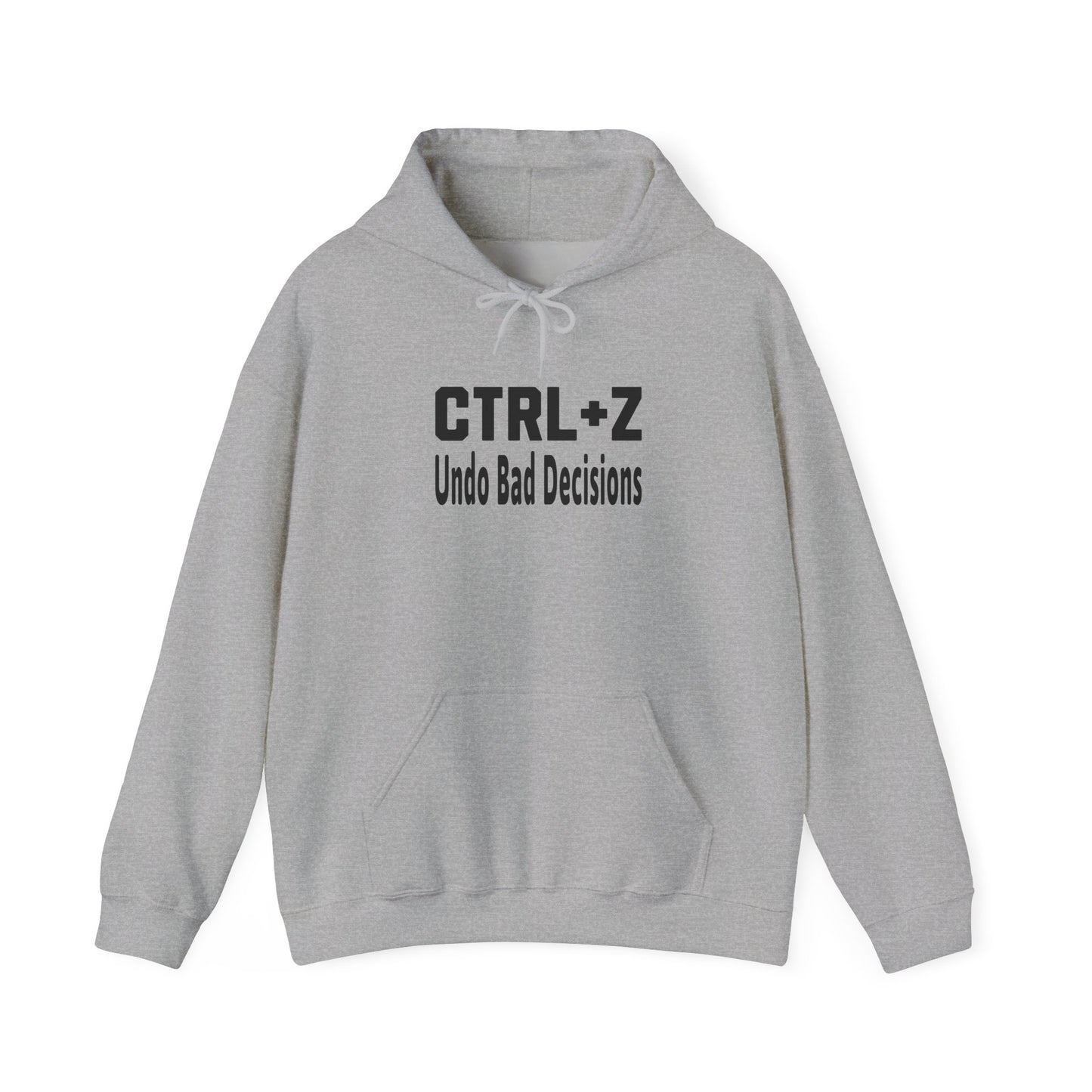 Funny CTRL+Z Undo Bad Decisions Tech Humor Hoodie