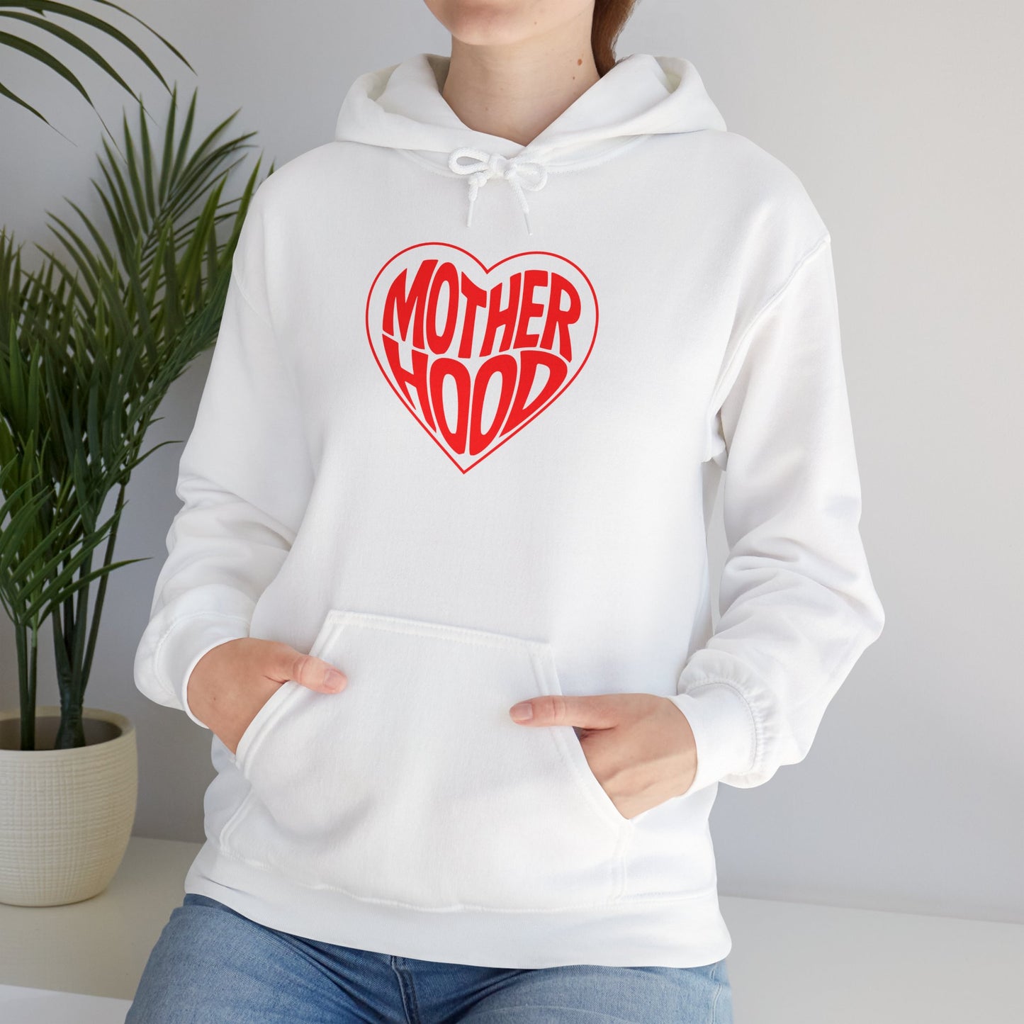Motherhood Heart Hoodie – Cozy Love for Moms