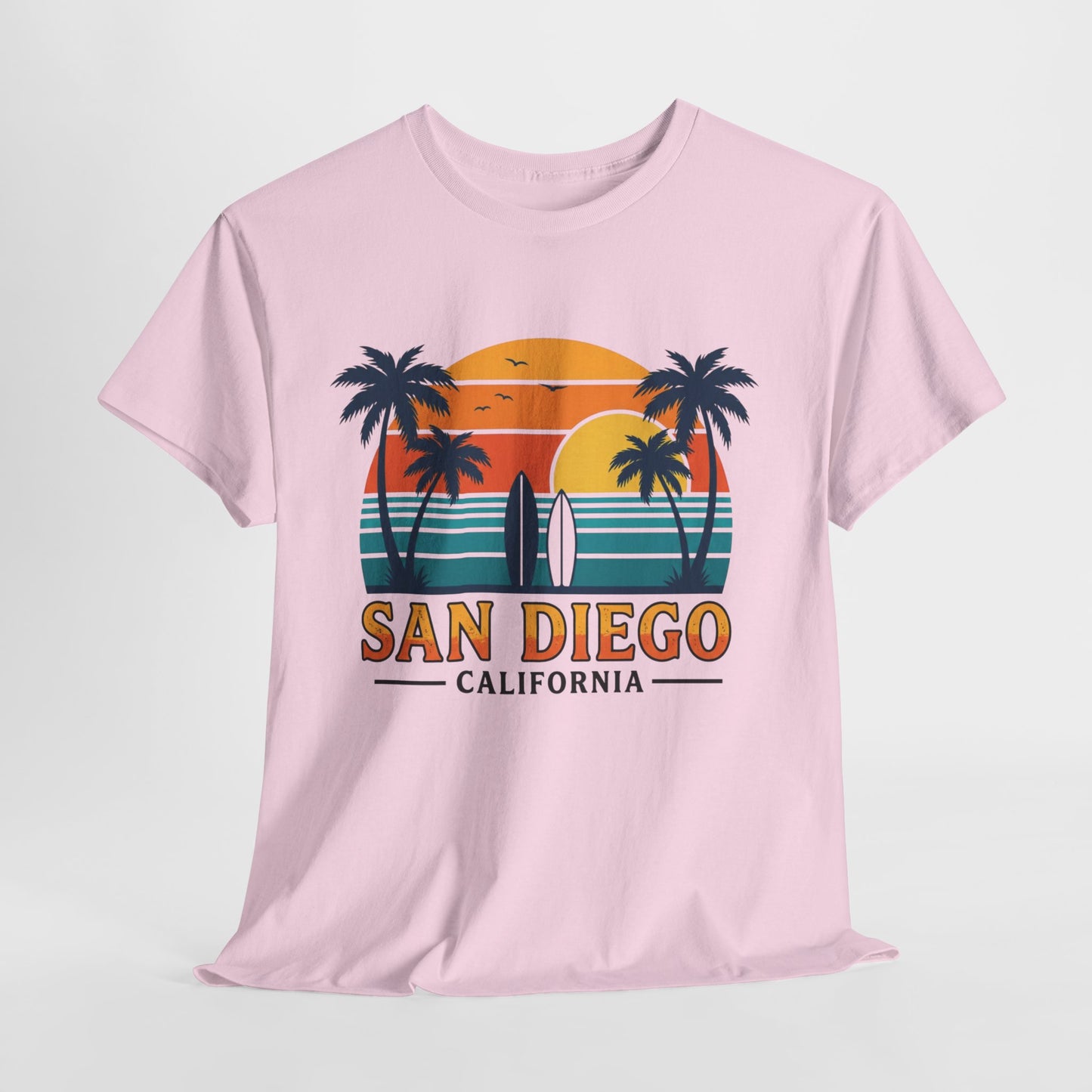 Coastal Classic: San Diego Sunset Surf Premium Graphic Tee
