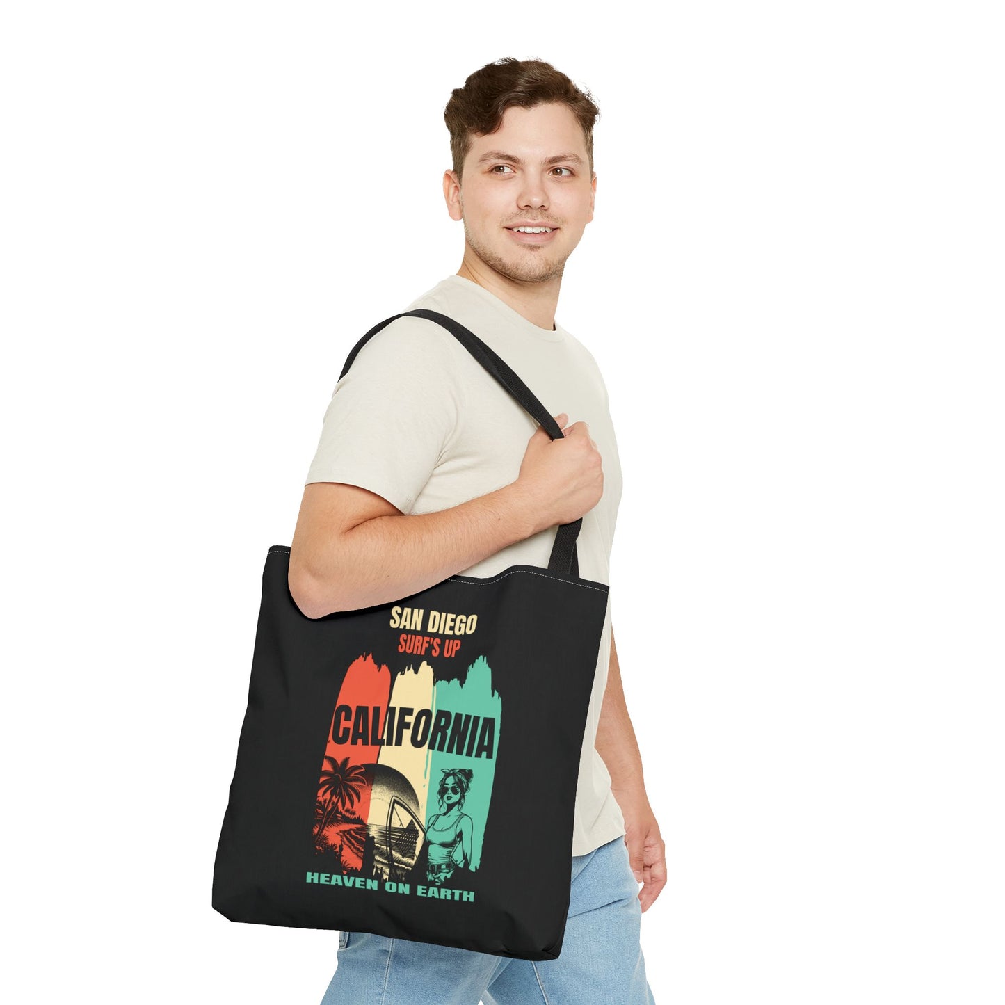 Surf's Up San Diego, California Tote Bag