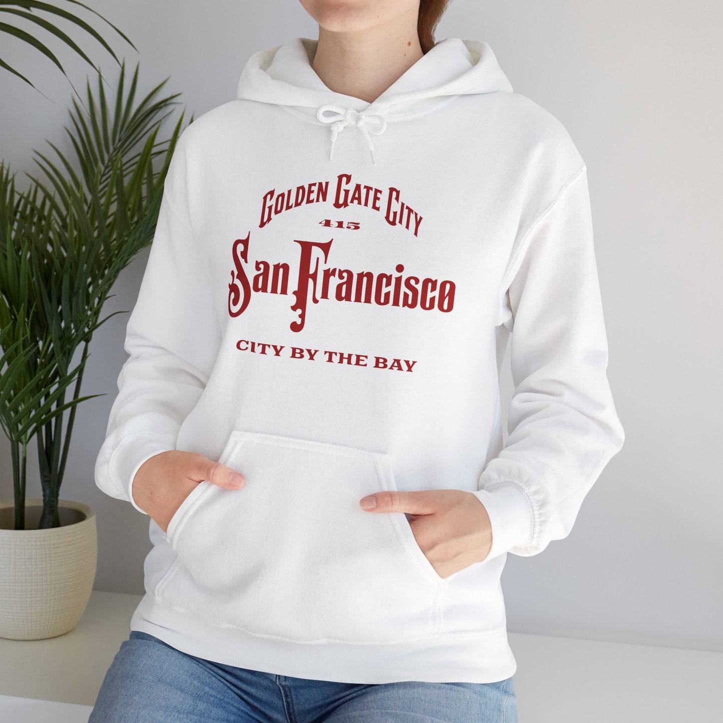 San Francisco City by the Bay Vintage Script Hoodie