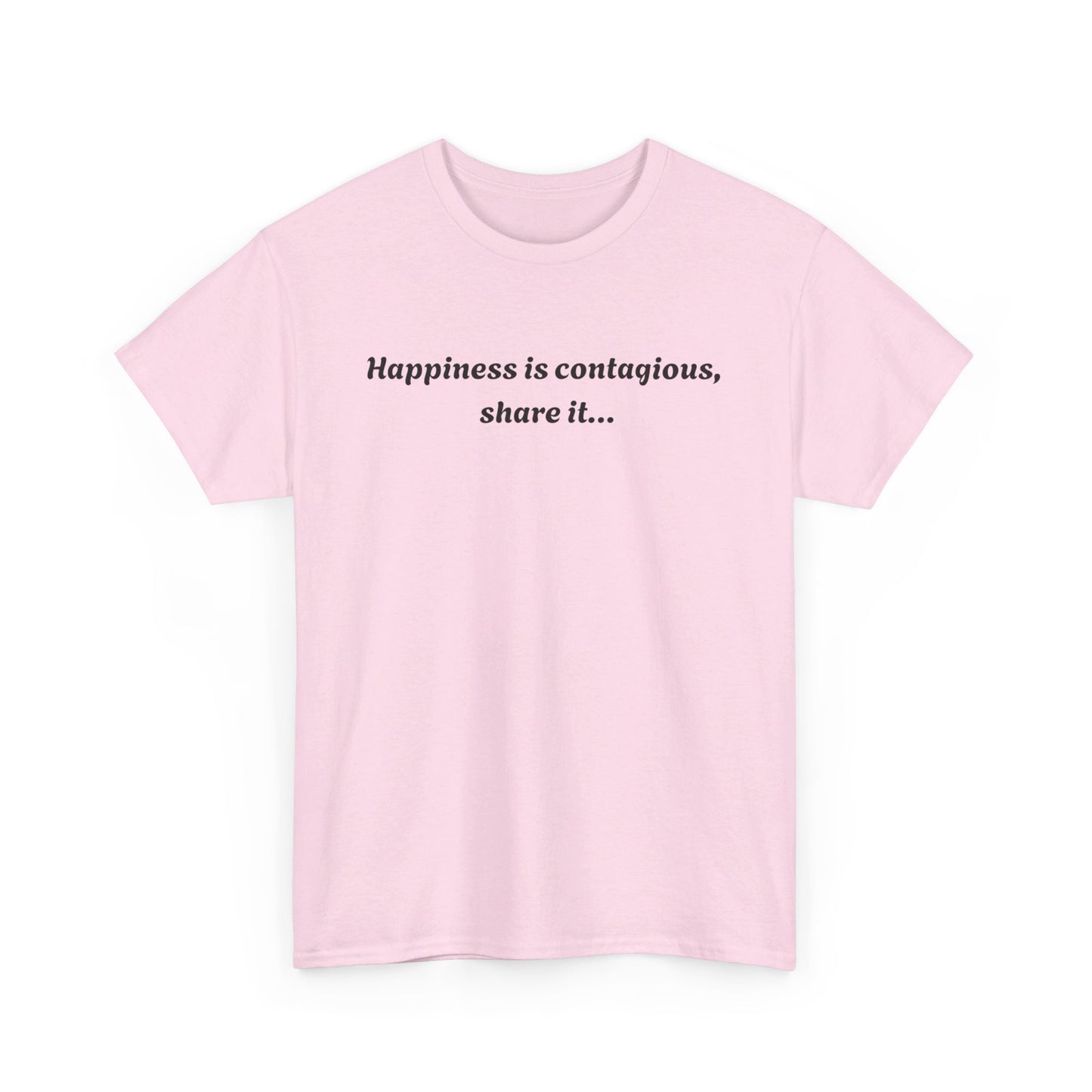 Happiness is contagious Unisex Heavy Cotton Tee