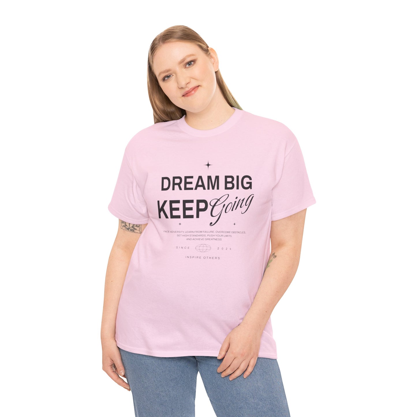 Dream Big lighter color shirts Unisex Heavy Cotton Tee