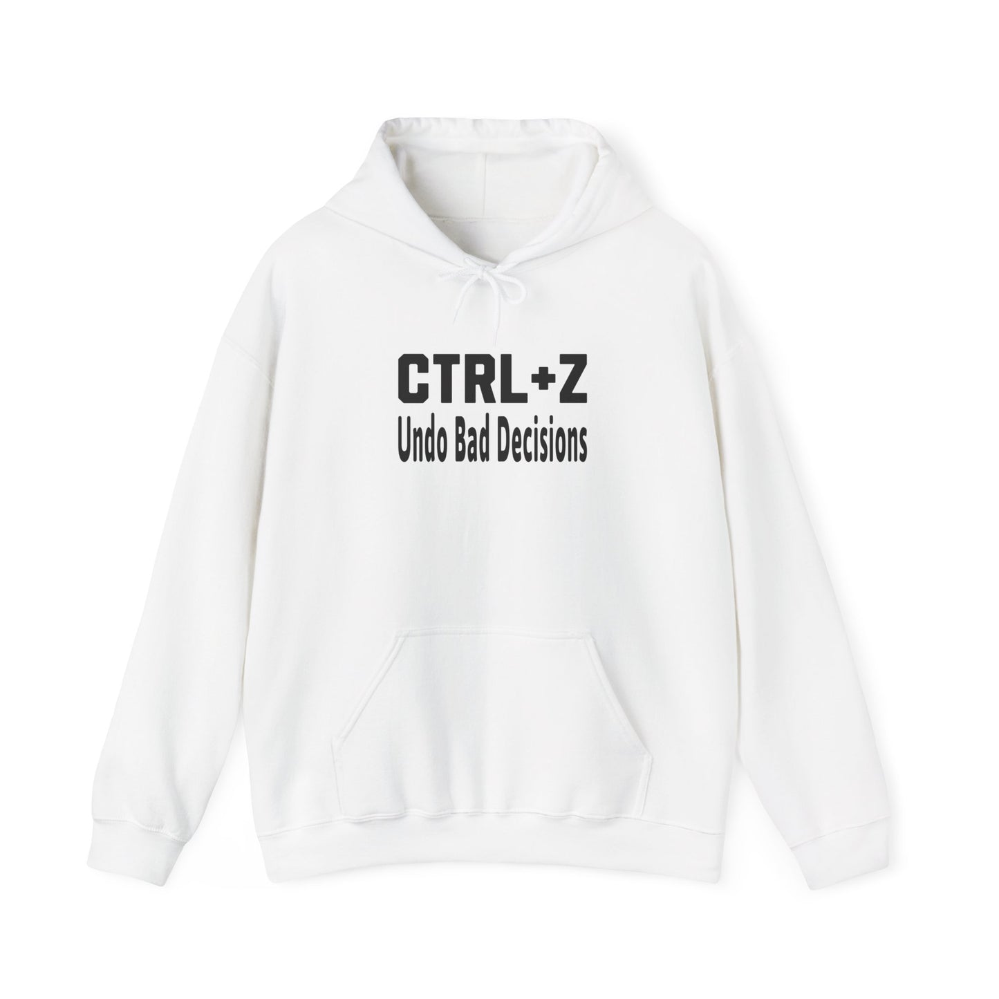 Funny CTRL+Z Undo Bad Decisions Tech Humor Hoodie