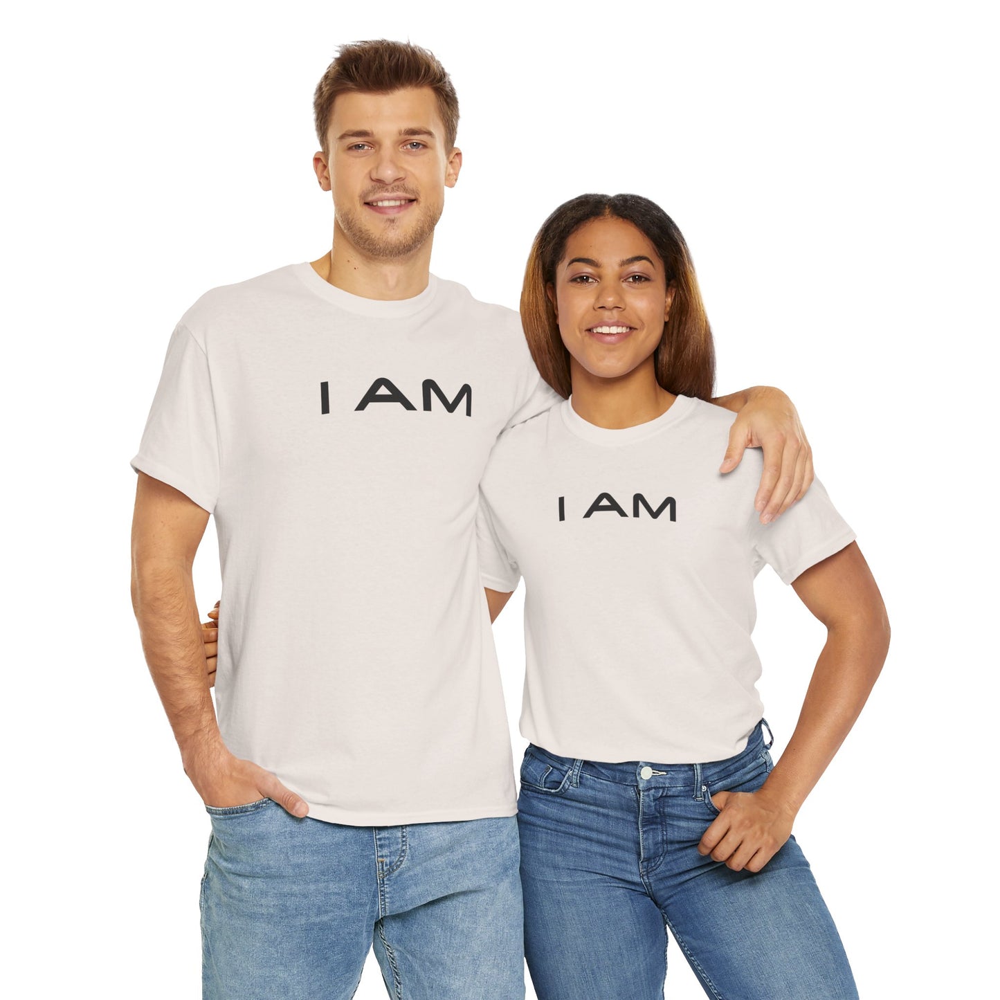 I AM Unisex Heavy Cotton Tee - Inspirational Graphic T-Shirt