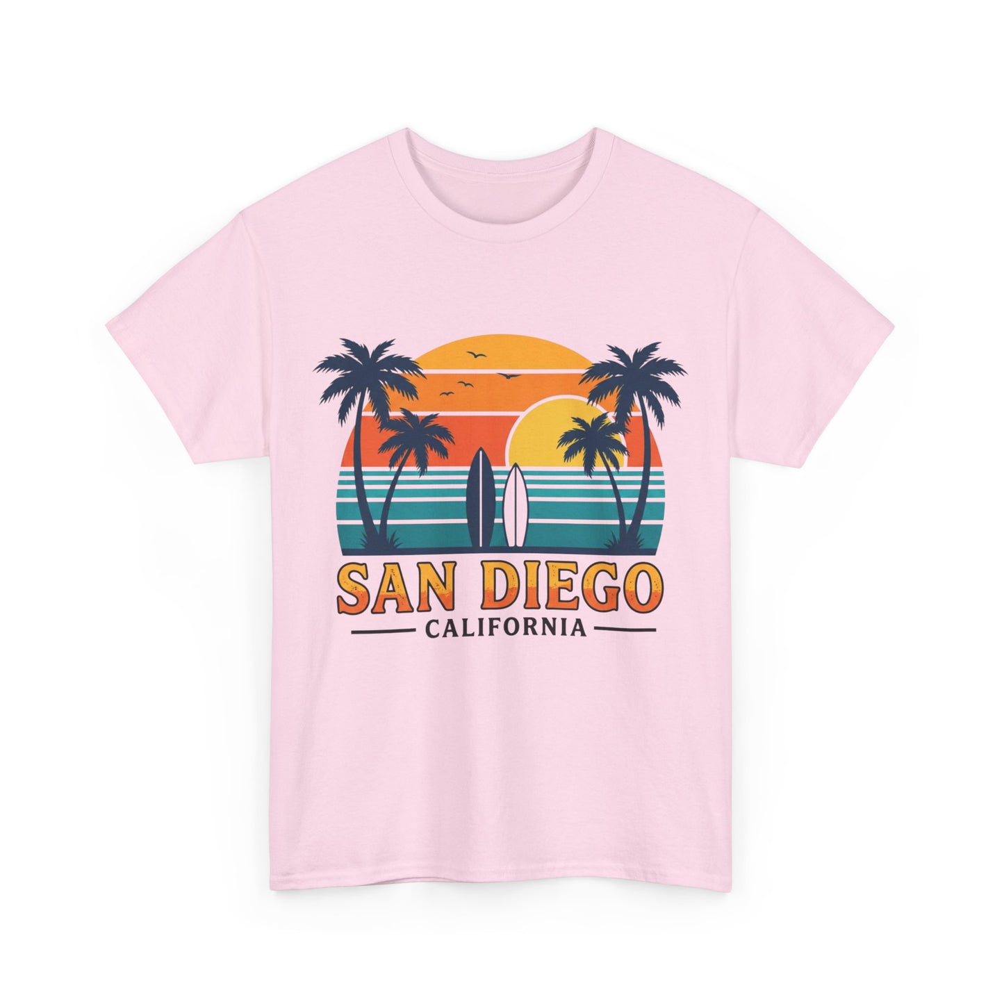Coastal Classic: San Diego Sunset Surf Premium Graphic Tee
