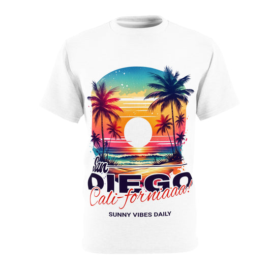 San Diego Californiaaa! Unisex Cut & Sew Tee (AOP)