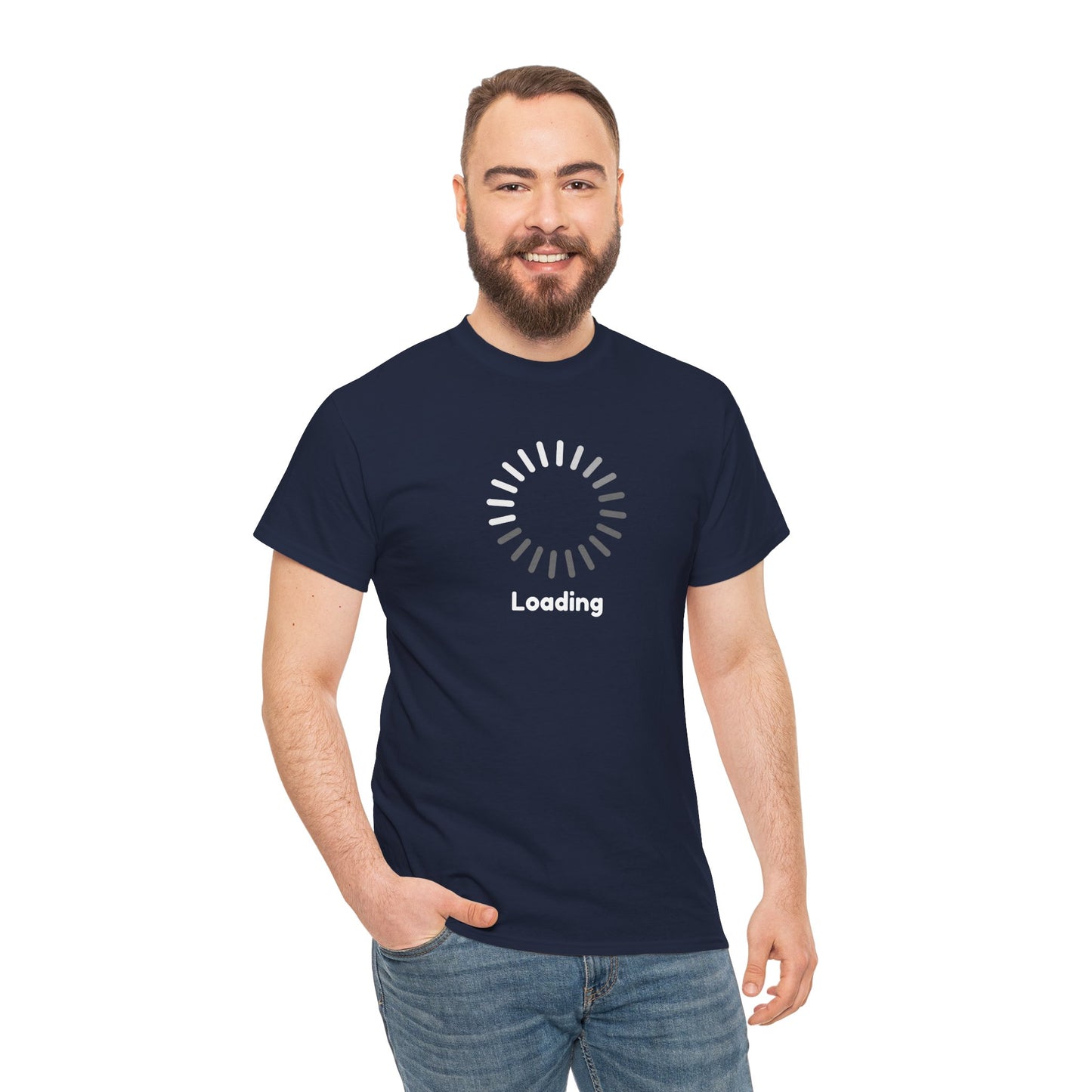 Minimalist Loading Icon Tech Humor Graphic Tee