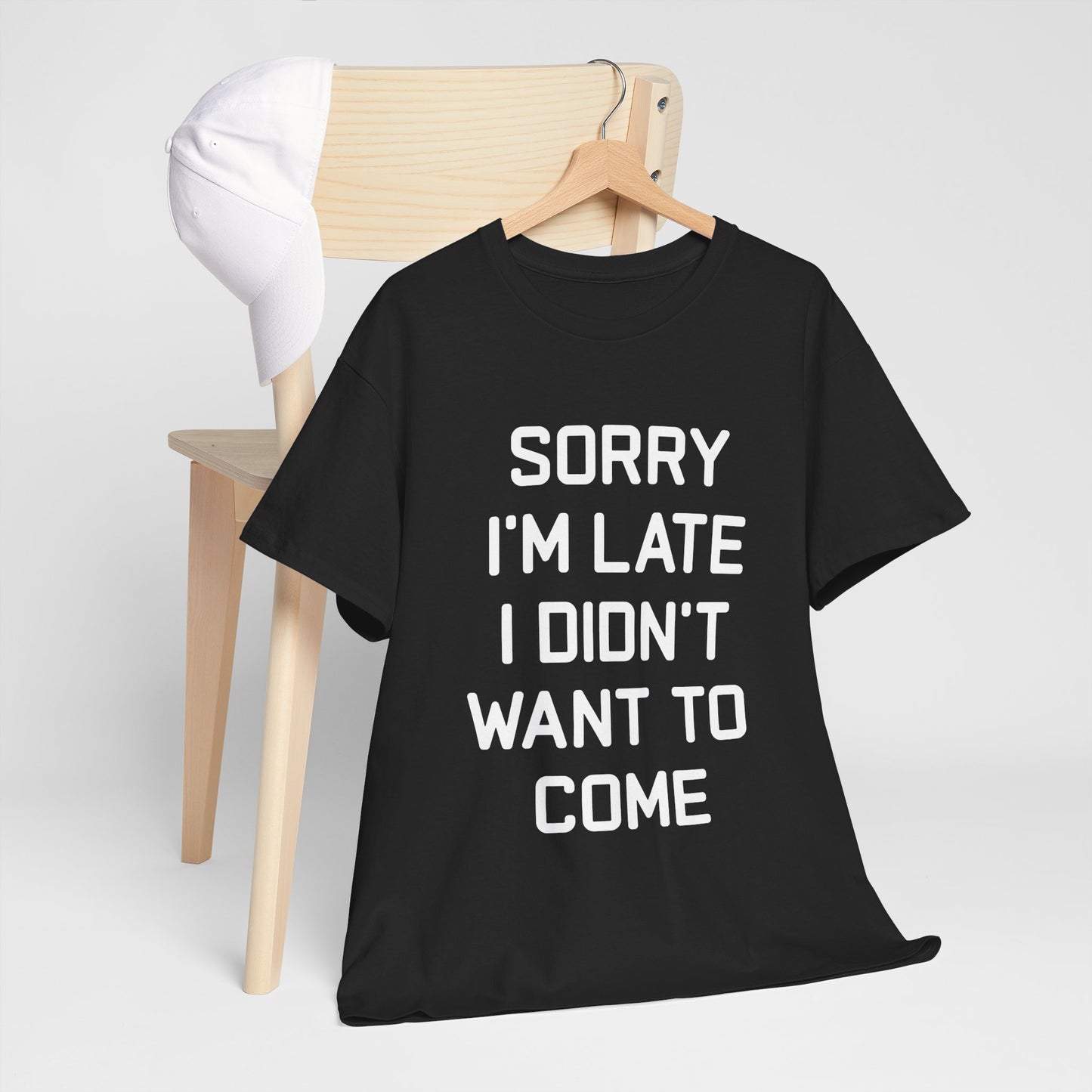 The Honest Introvert: Sorry I’m Late Sarcastic Graphic Tee