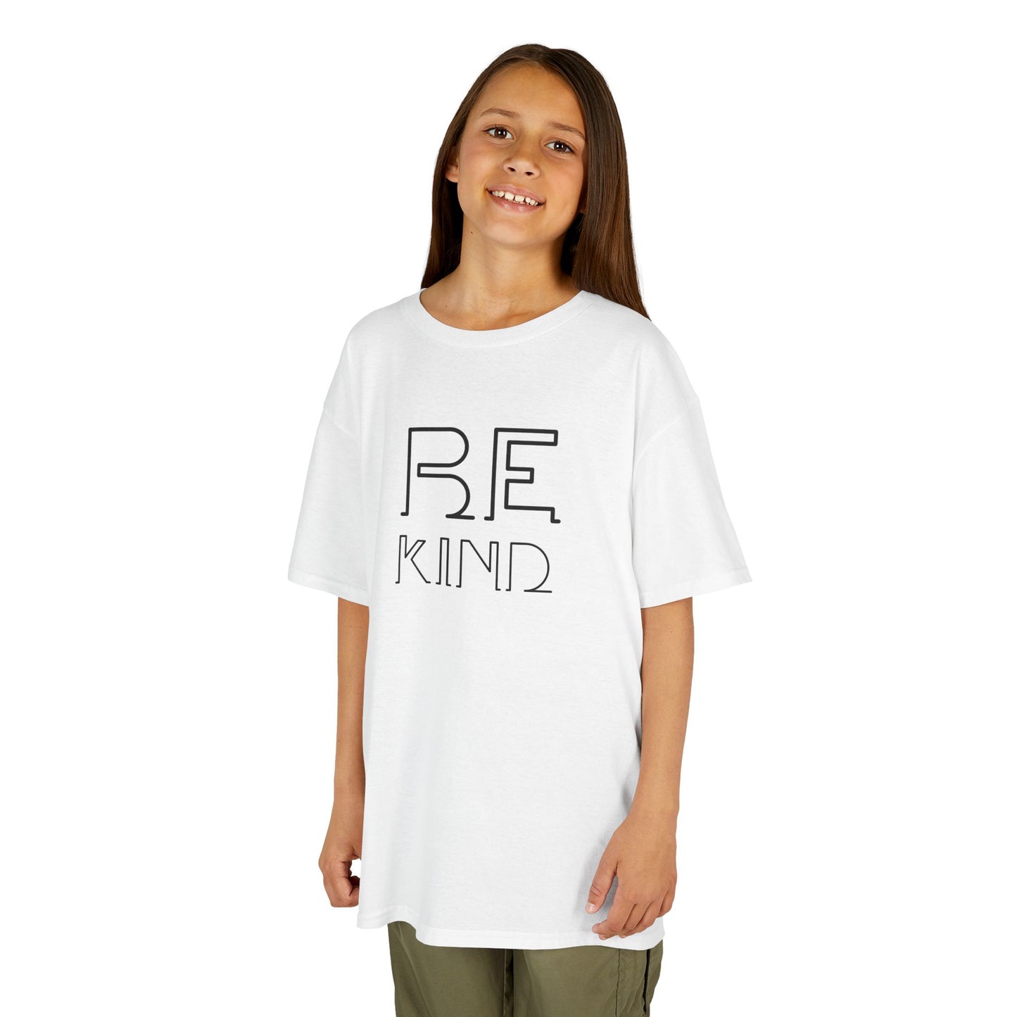 Kids T-Shirt — "Be Kind" Minimalist Typography Tee