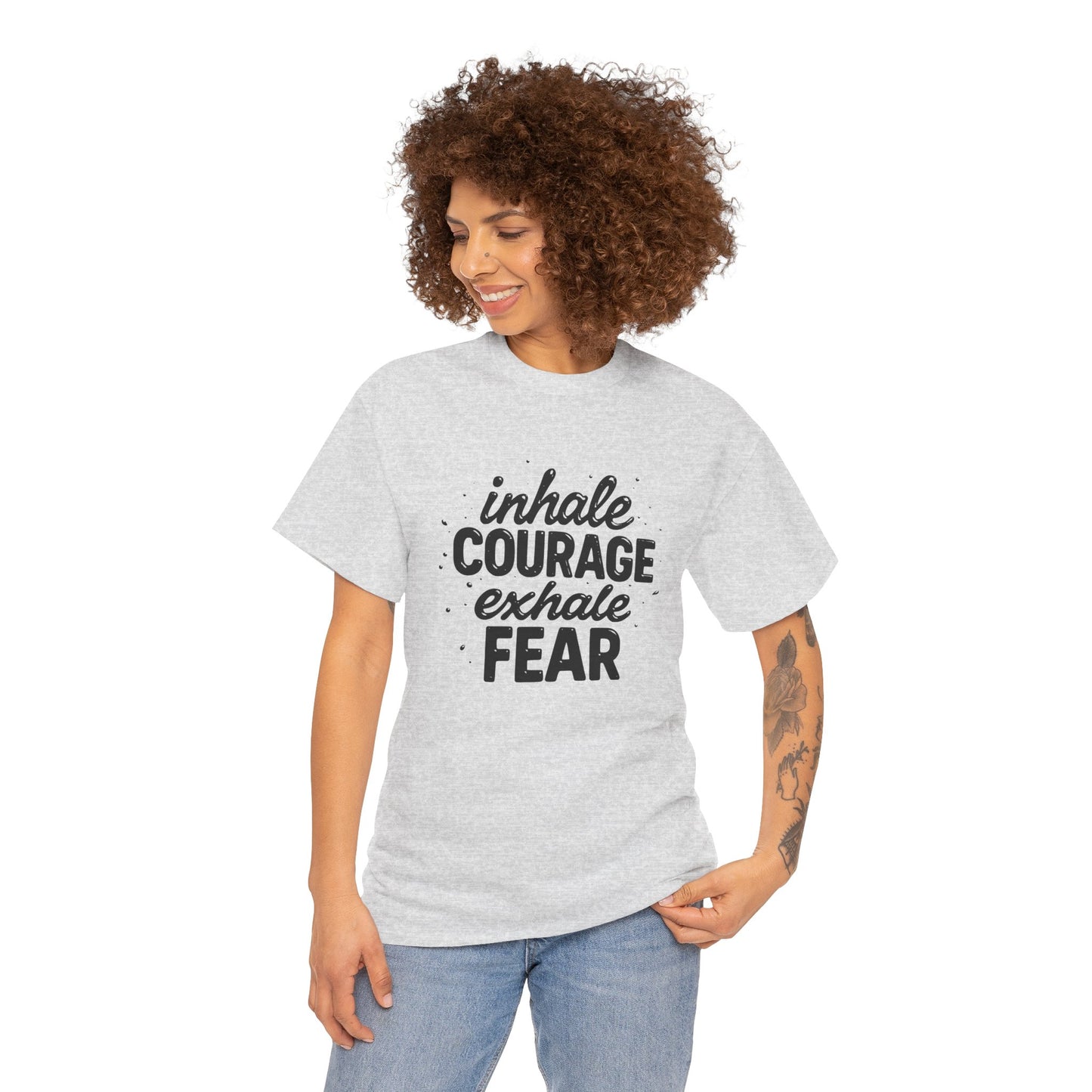 Inhale Courage, Exhale Fear Premium Graphic Tee