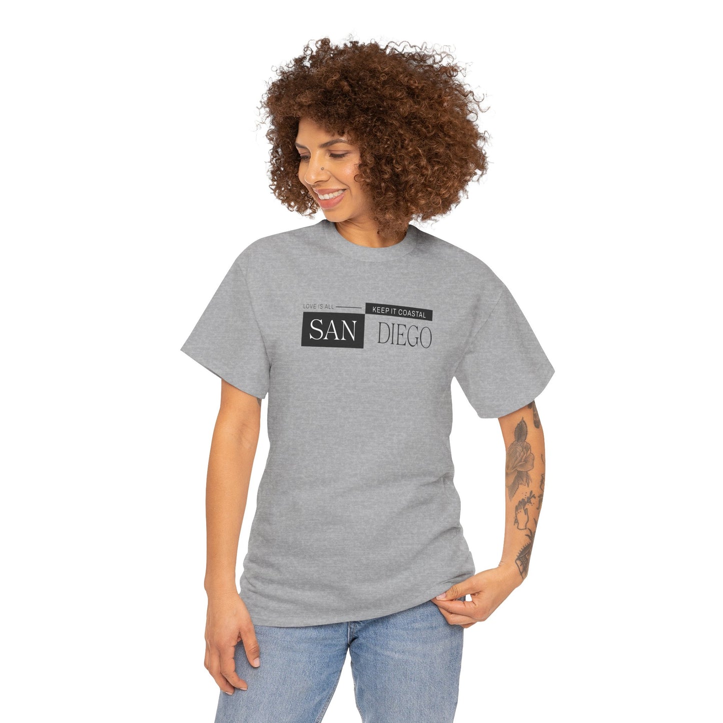 Stylish San Diego Vibes Graphic Tee