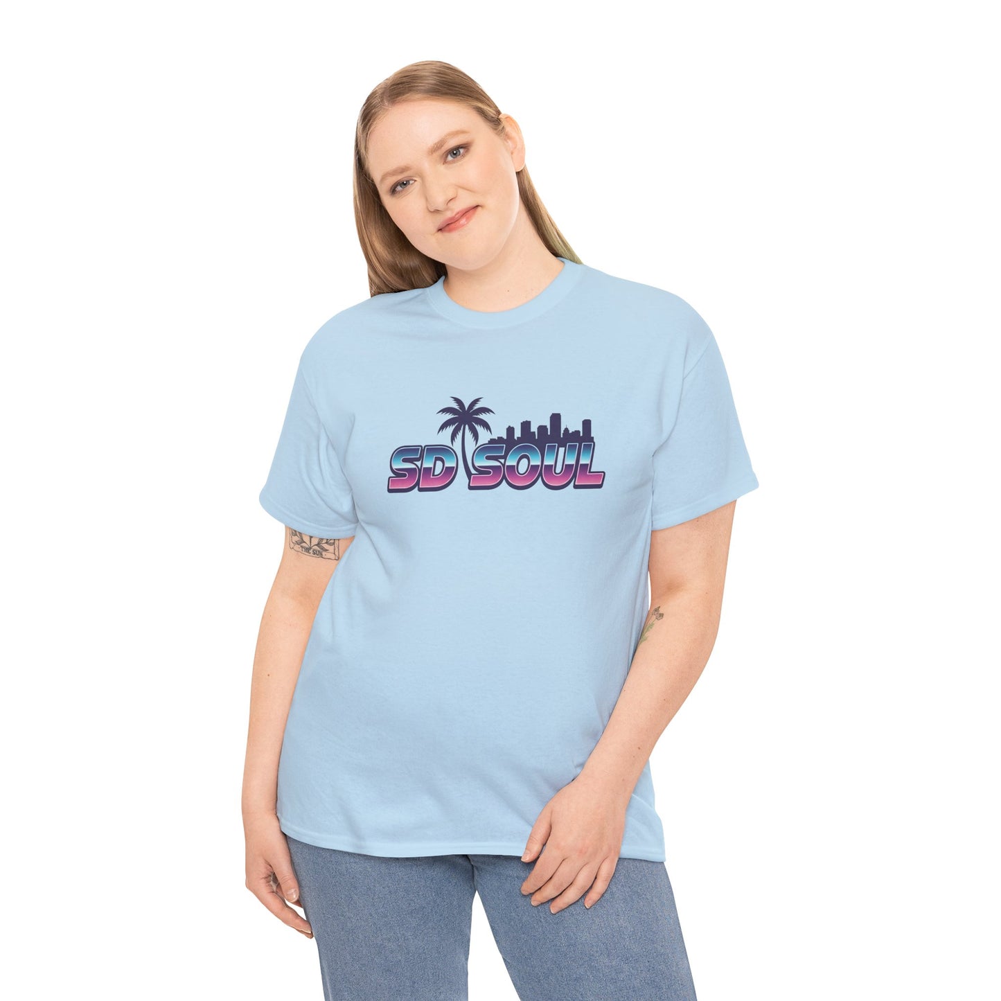 San Diego Soul: Retro Palm Premium Beach Vibe Tee