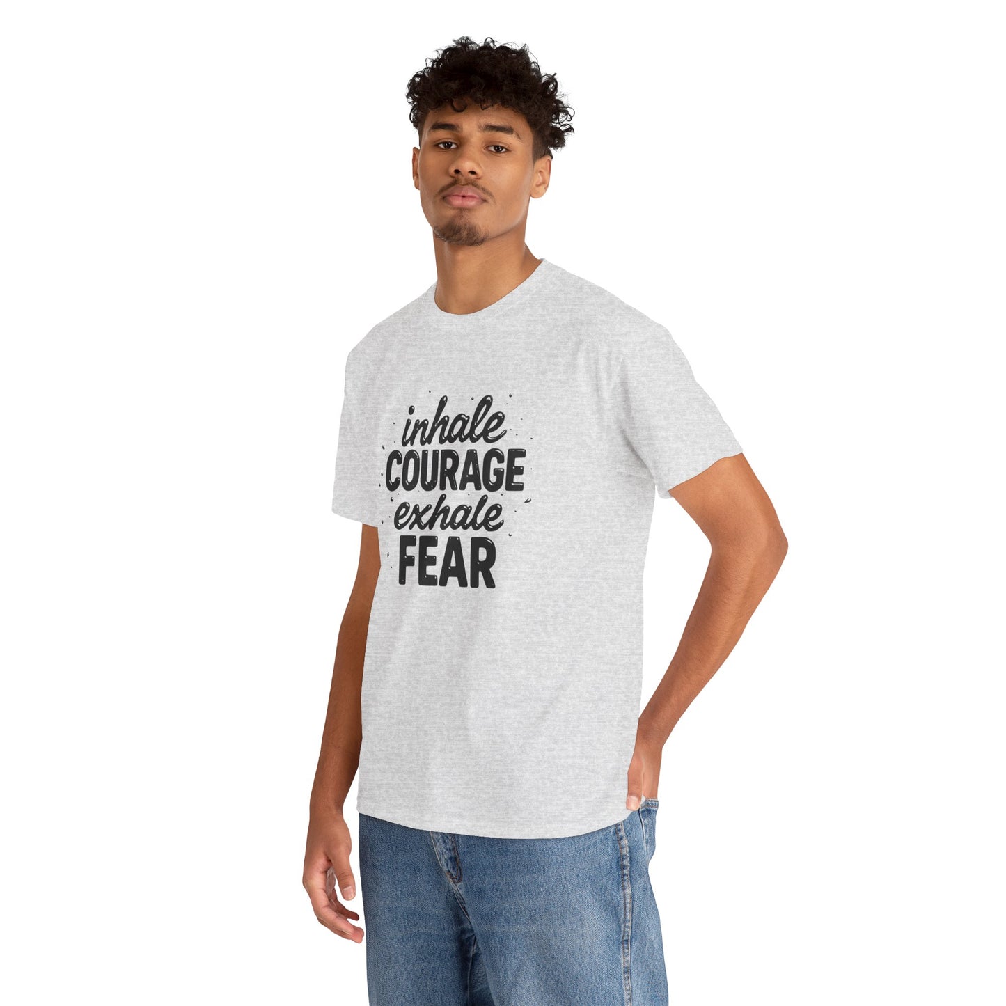 Inhale Courage, Exhale Fear Premium Graphic Tee