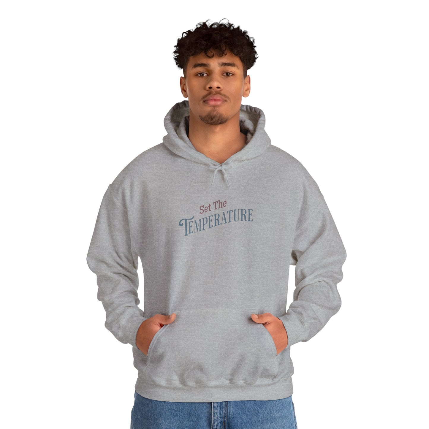 Cozy Set The Temperature Hoodie – Unisex Warm Sweatshirt, Winter Fashion Gift, Casual Everyday Wear