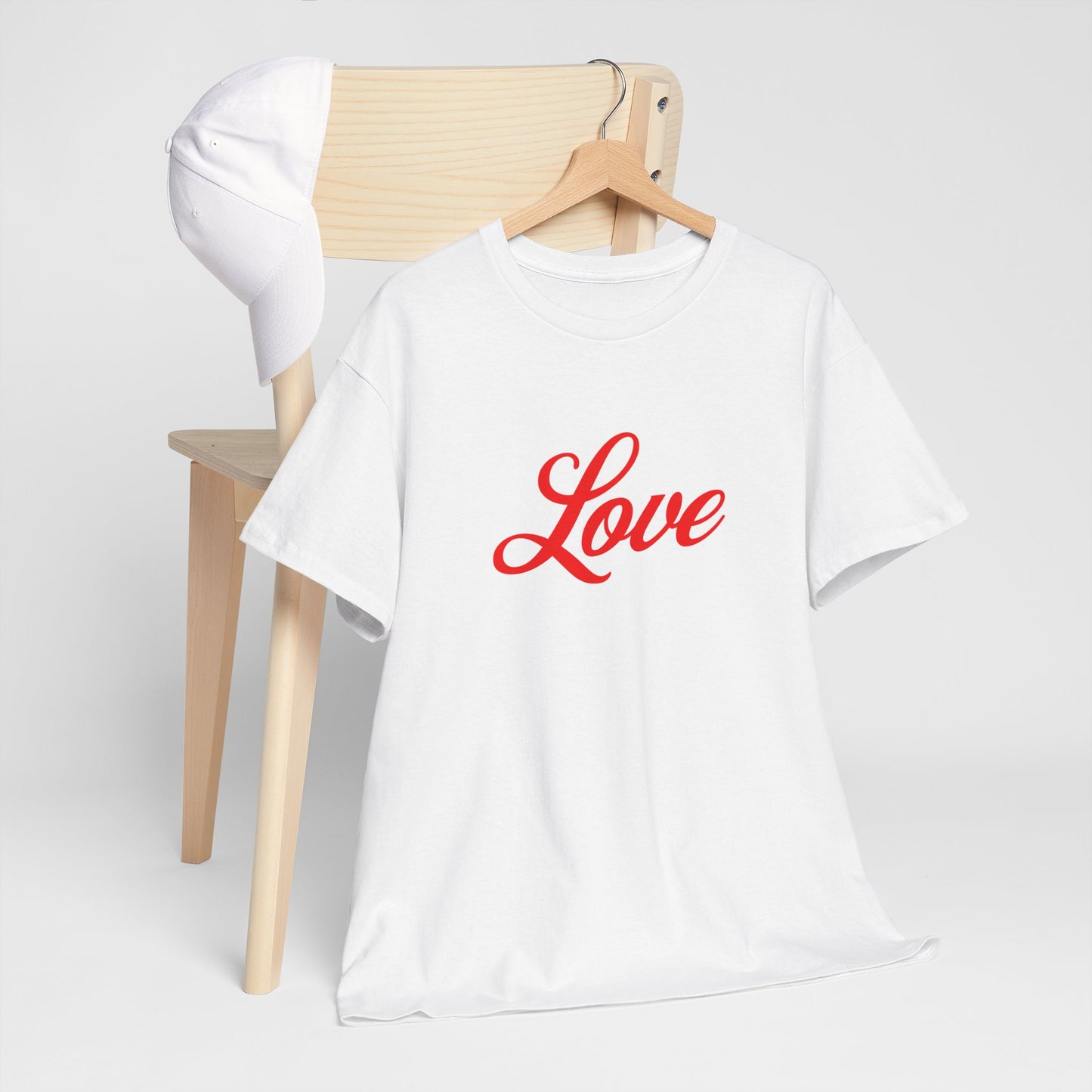 Minimal Love Graphic Tee — Simple Heart Design for Everyday Wear