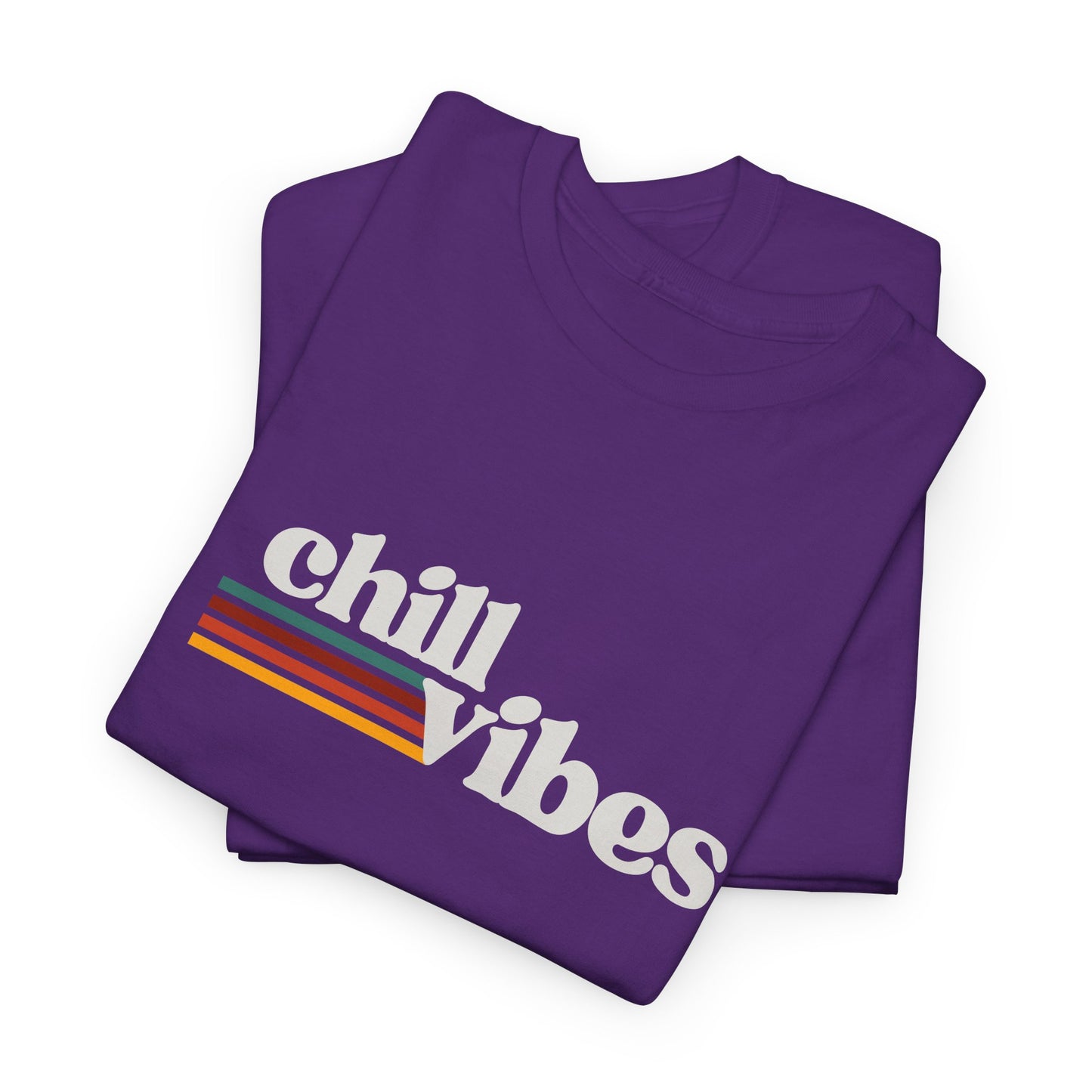 Sunset Soul: Chill Vibes Retro Stripe Premium Graphic Tee